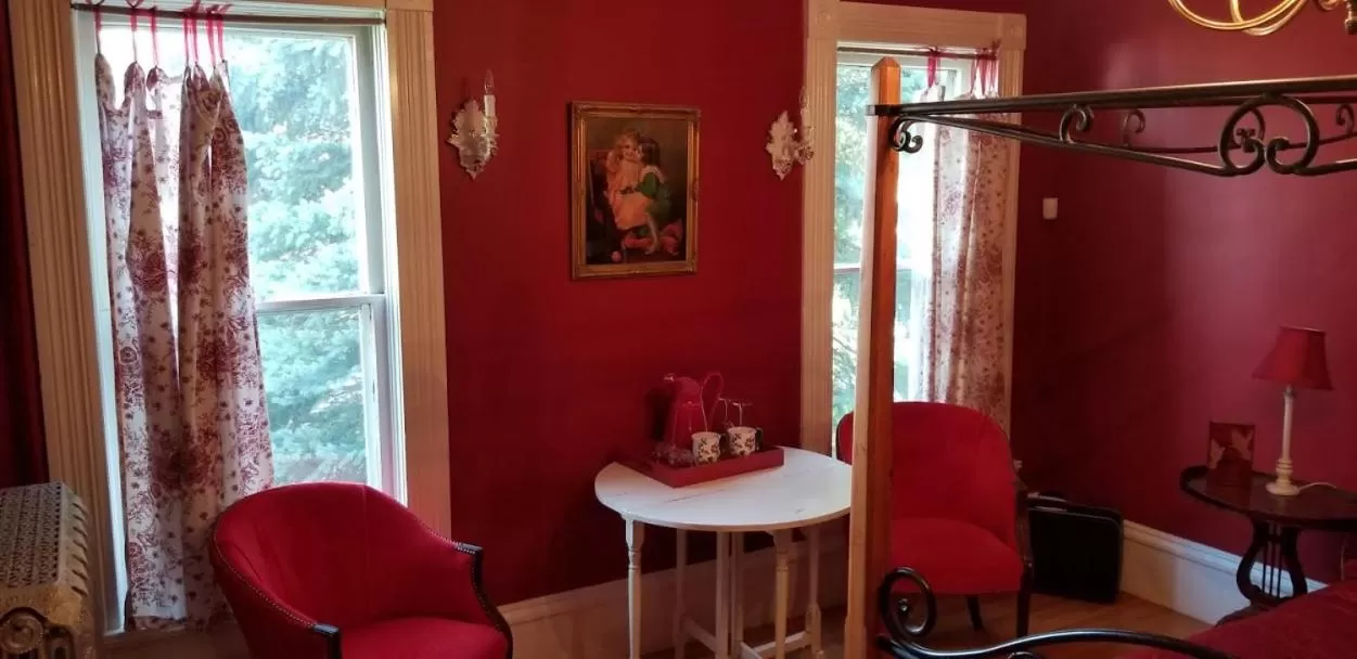 Seating area in Historic Victorian Inn