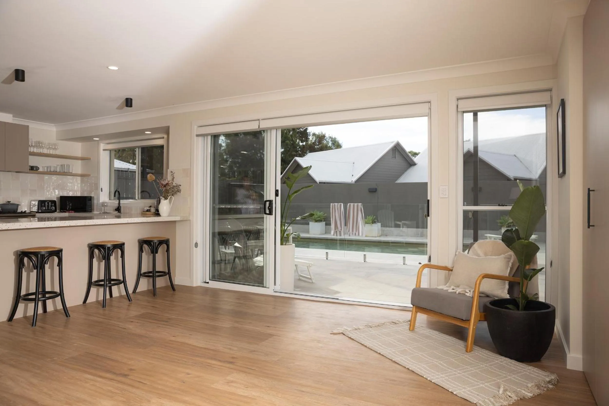 Patio in Hermitage Lodge