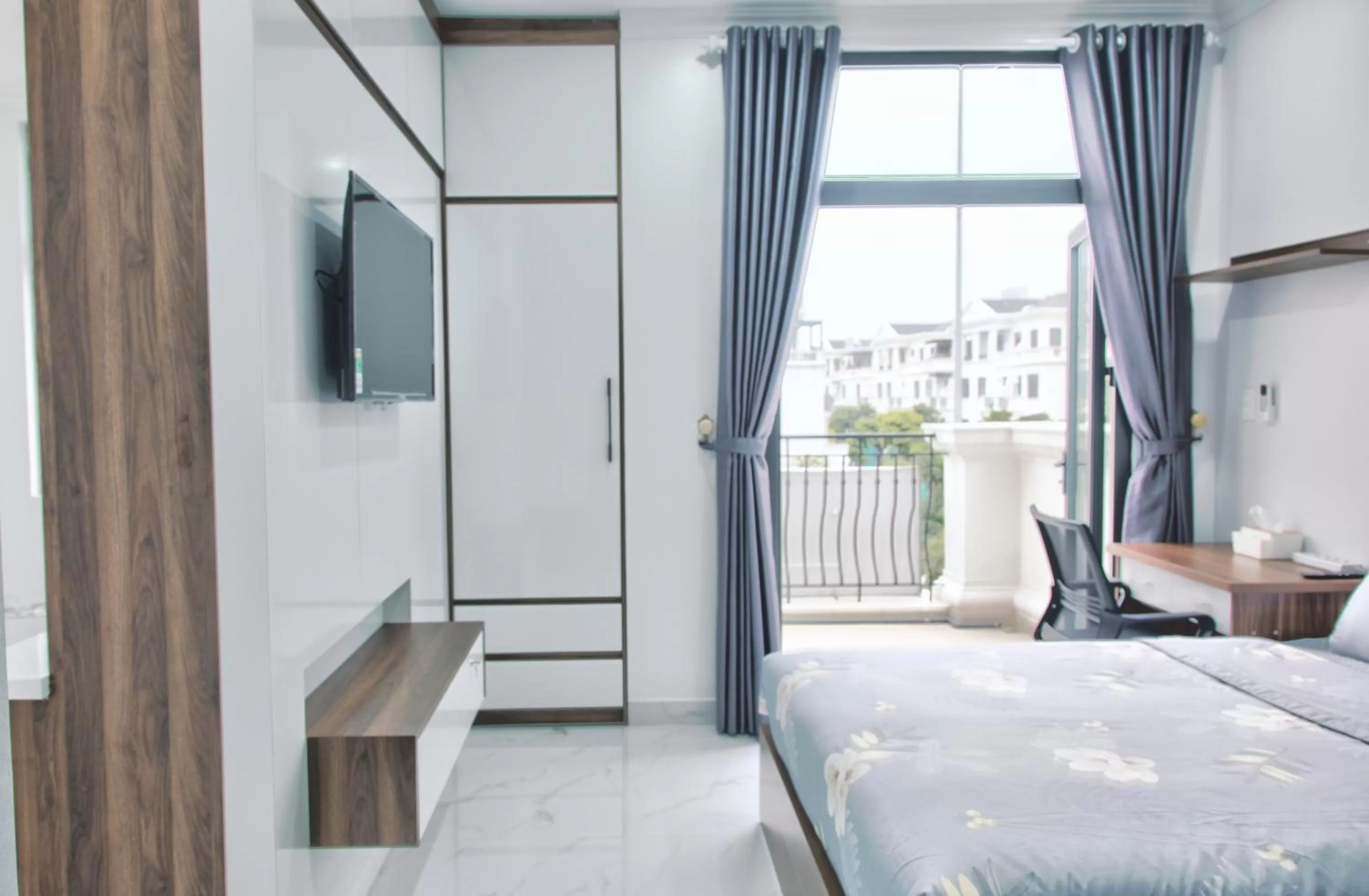 Nearby landmark, Bed in The Flamboyant #StayWork Vinhomes Marina