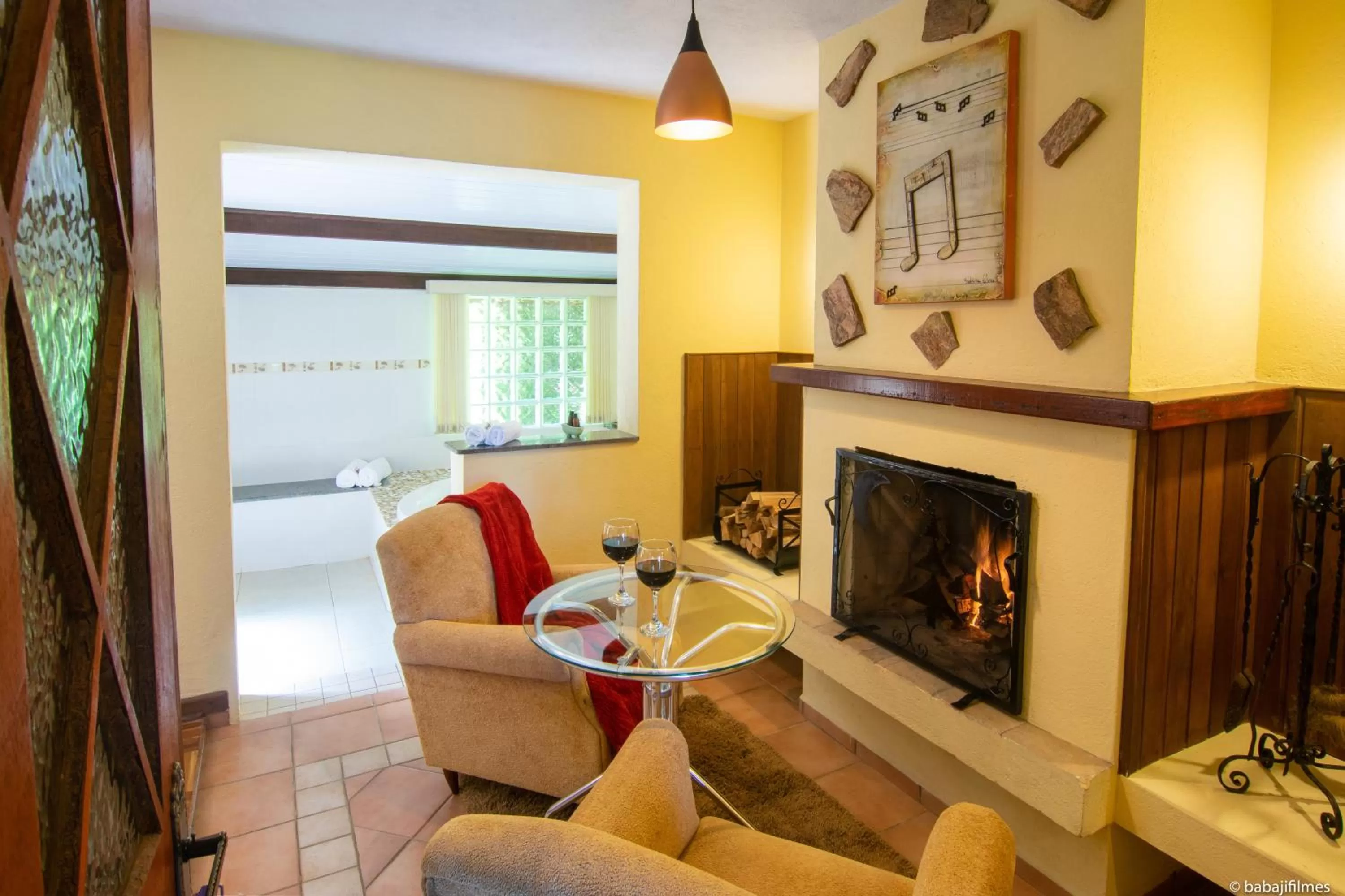 Living room, Dining Area in Pousada Serra Villena