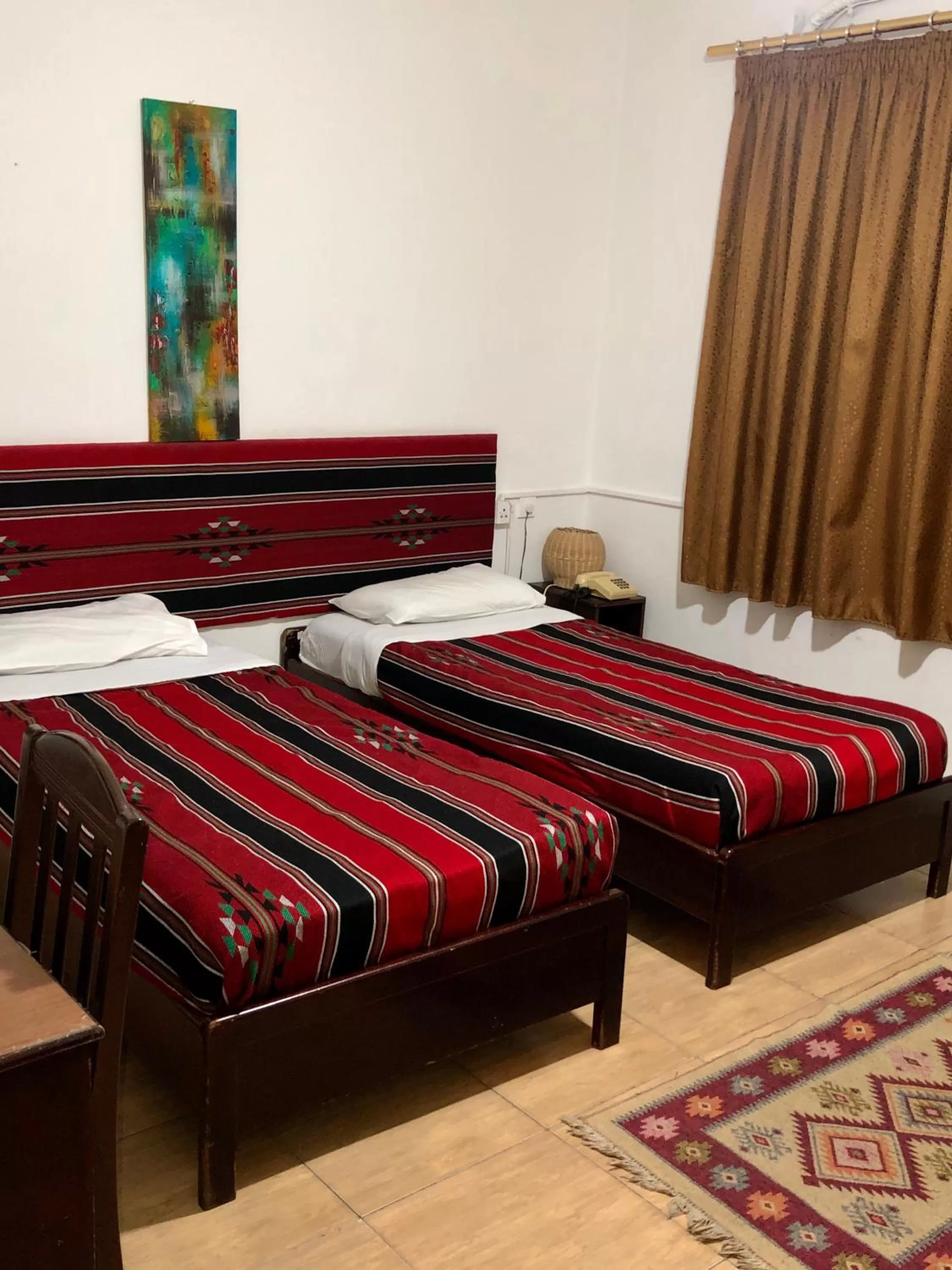 Bed in Amman Pasha Hotel