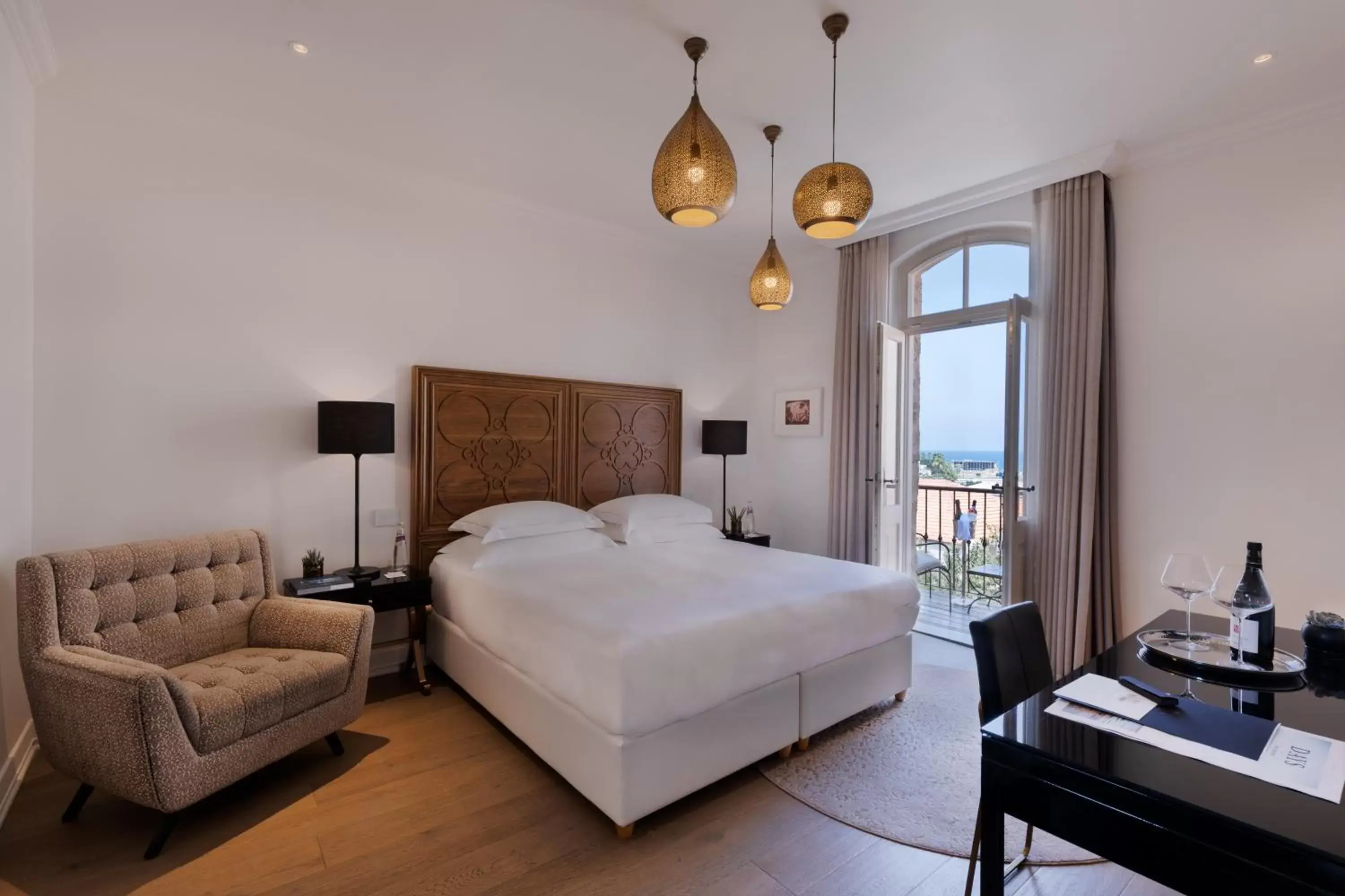 Premium Room with Balcony and Sea View - single occupancy in The Drisco Hotel Tel Aviv - Relais & Châteaux - Adults Only Premium Room with Balcony and Sea View - single occupancy in The Drisco Hotel Tel Aviv - Relais & Châteaux - Adults Only