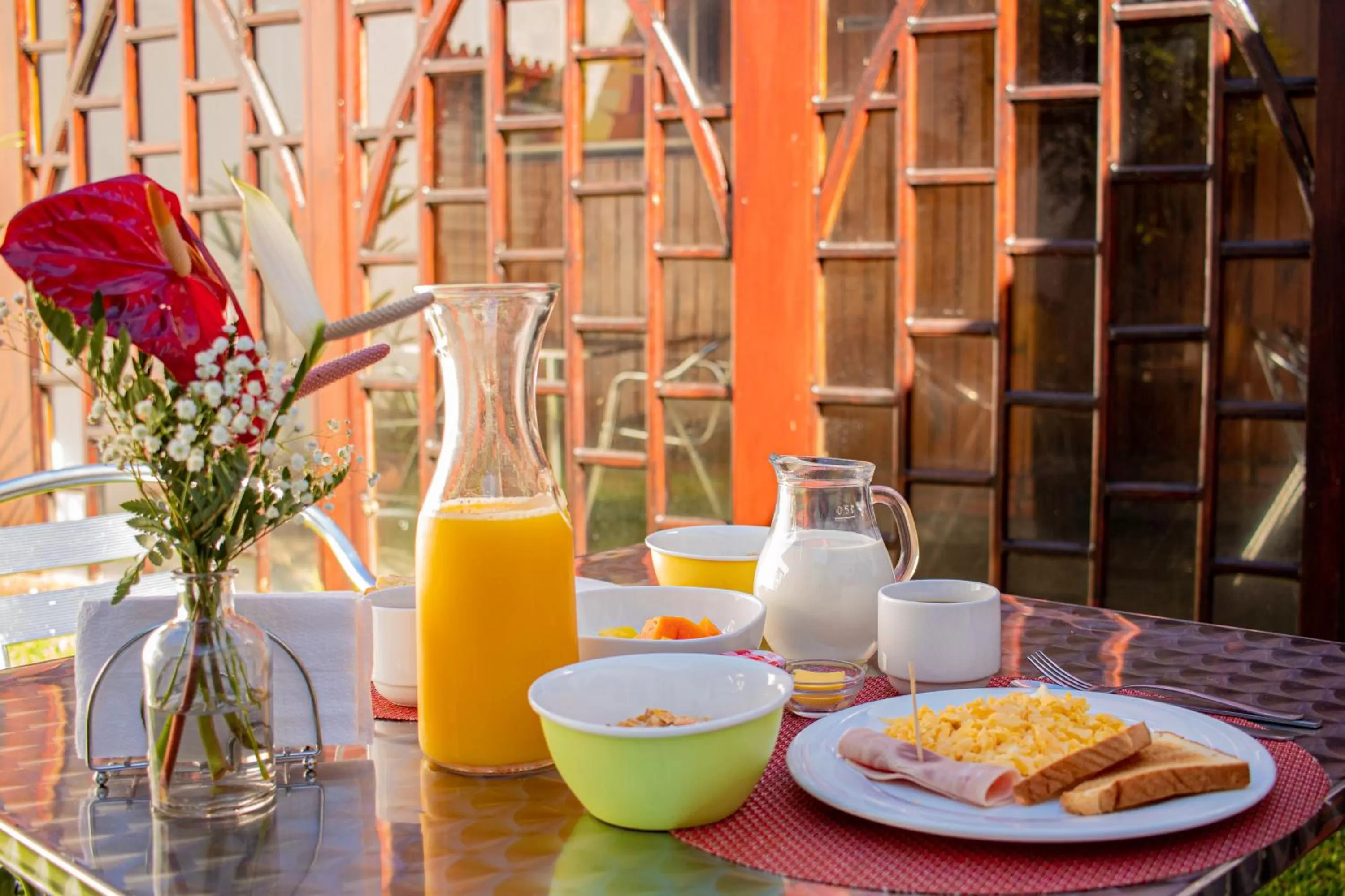 Continental breakfast in Hotel Rebequet