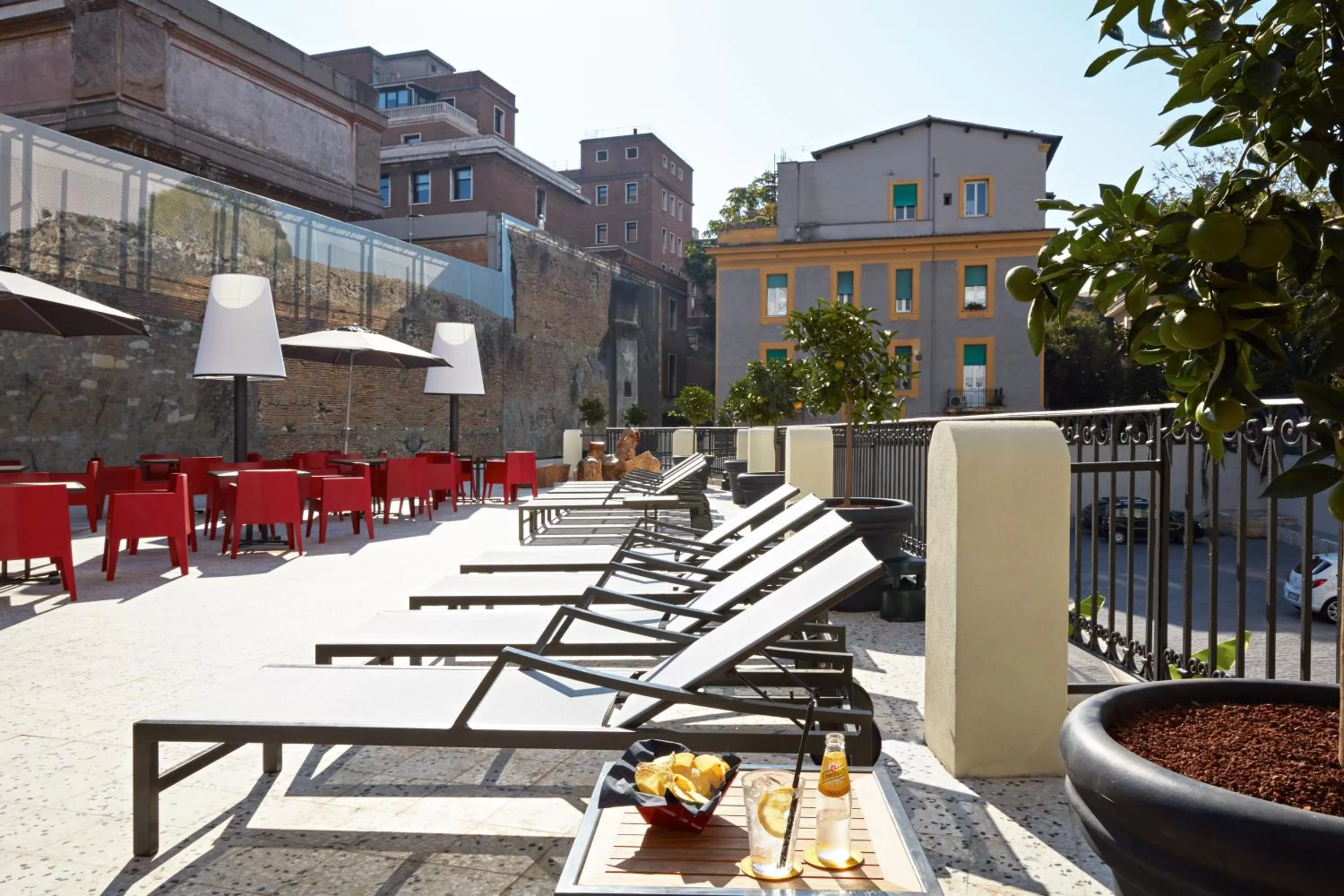 Balcony/Terrace in Hotel The Building