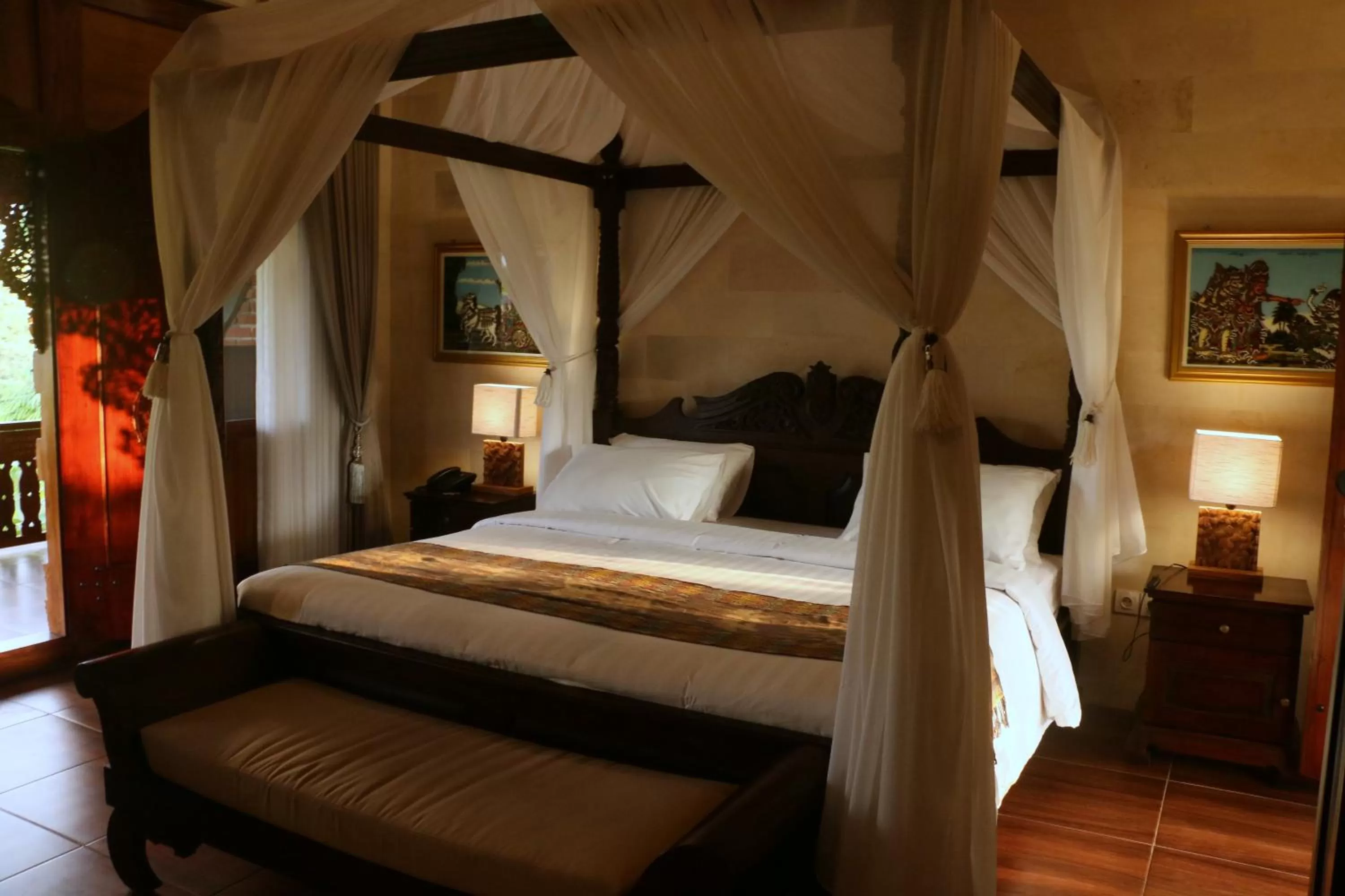 Decorative detail, Bed in Shanti Natural Panorama View Hotel
