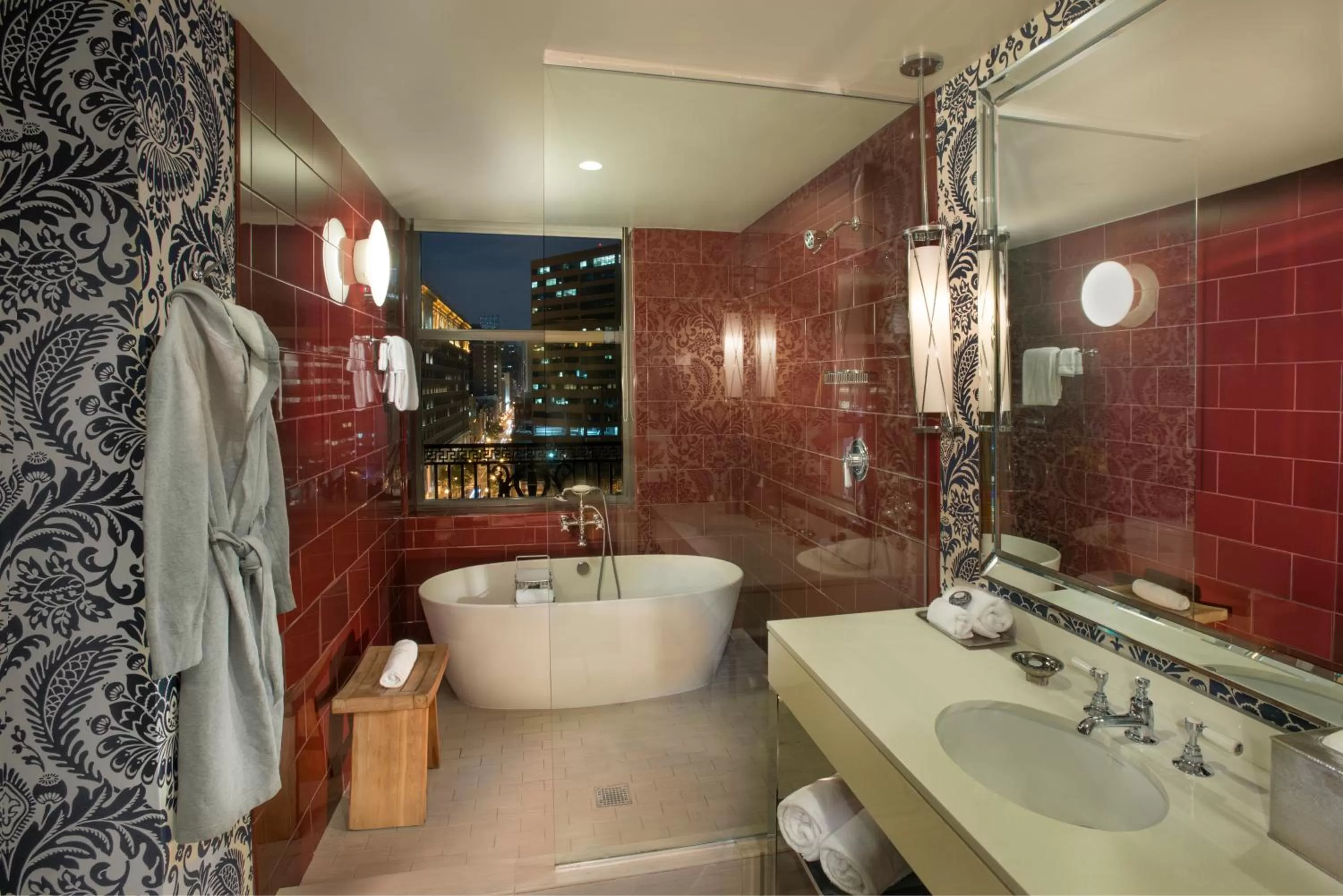 Bathroom in Kimpton Hotel Monaco Philadelphia by IHG