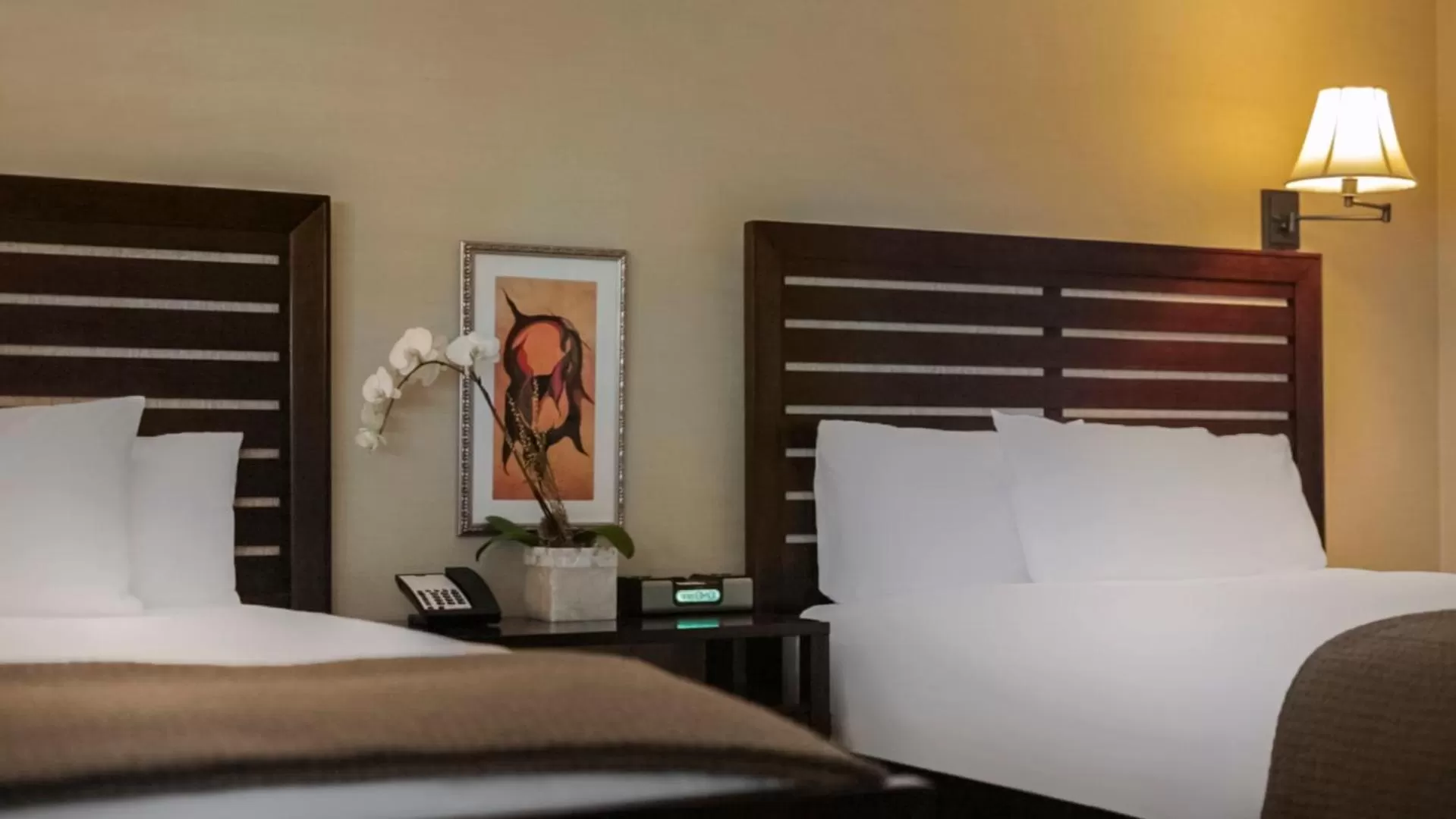 Bed in Cupertino Hotel