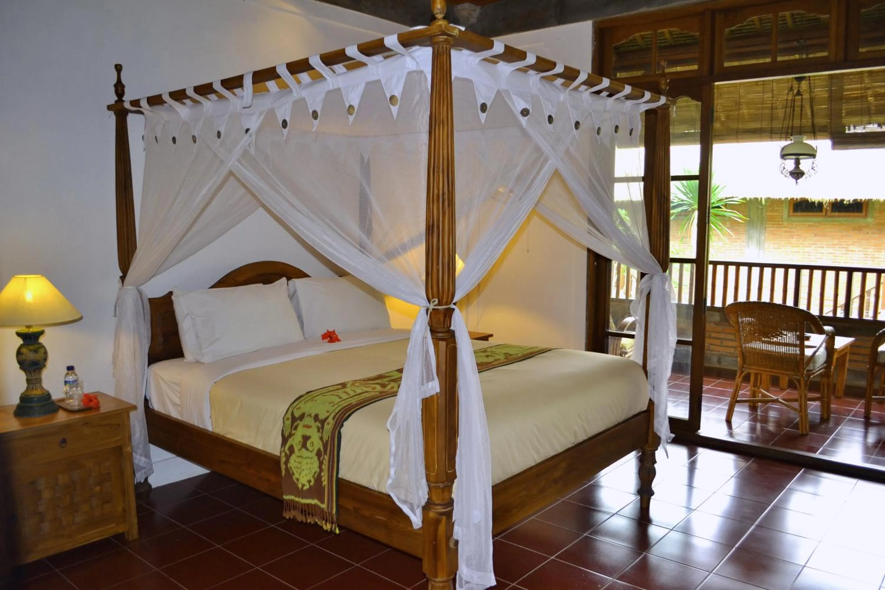 Patio, Bed in Hotel Bunga Permai