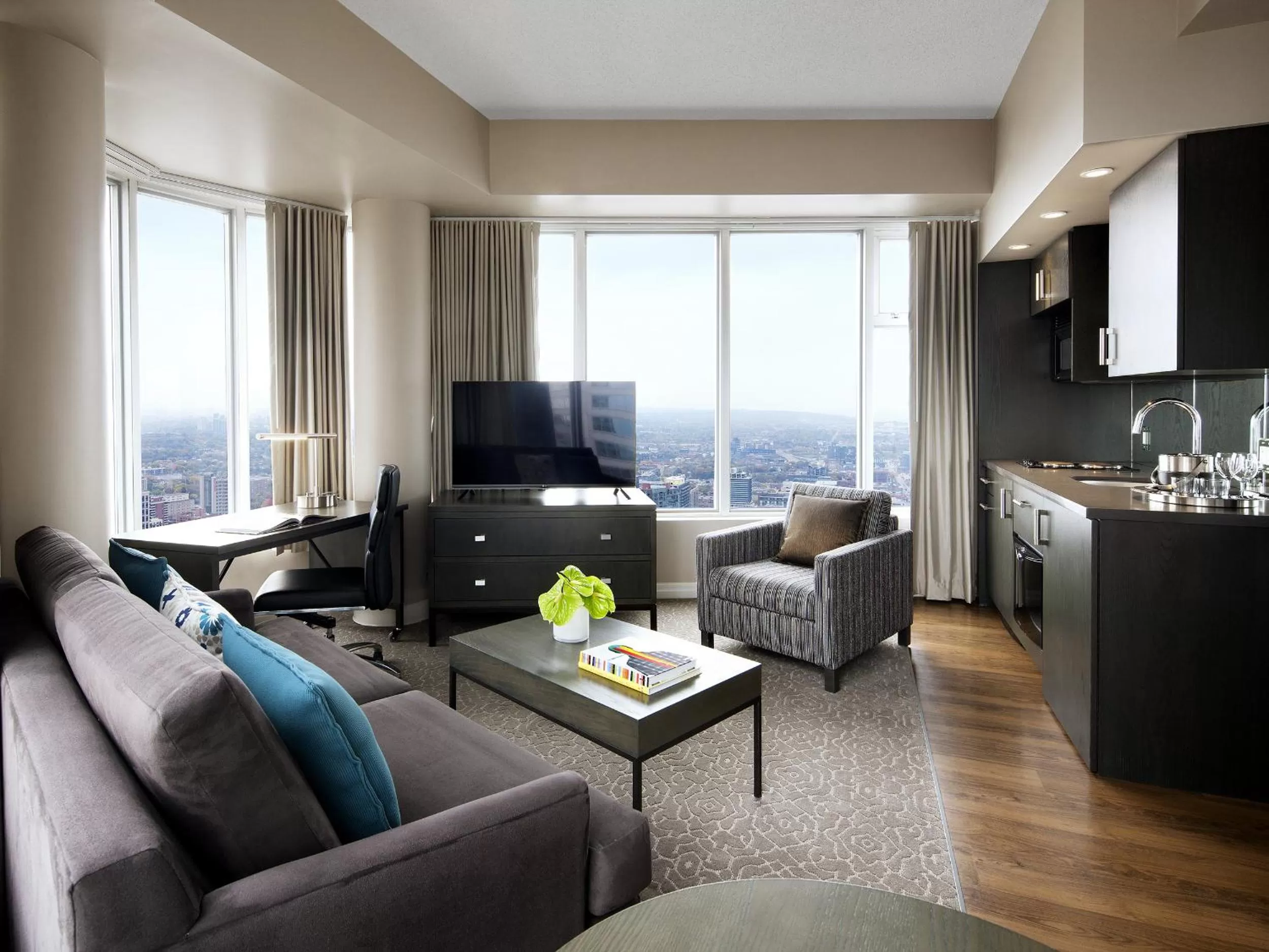 Living room in One King West Hotel and Residence