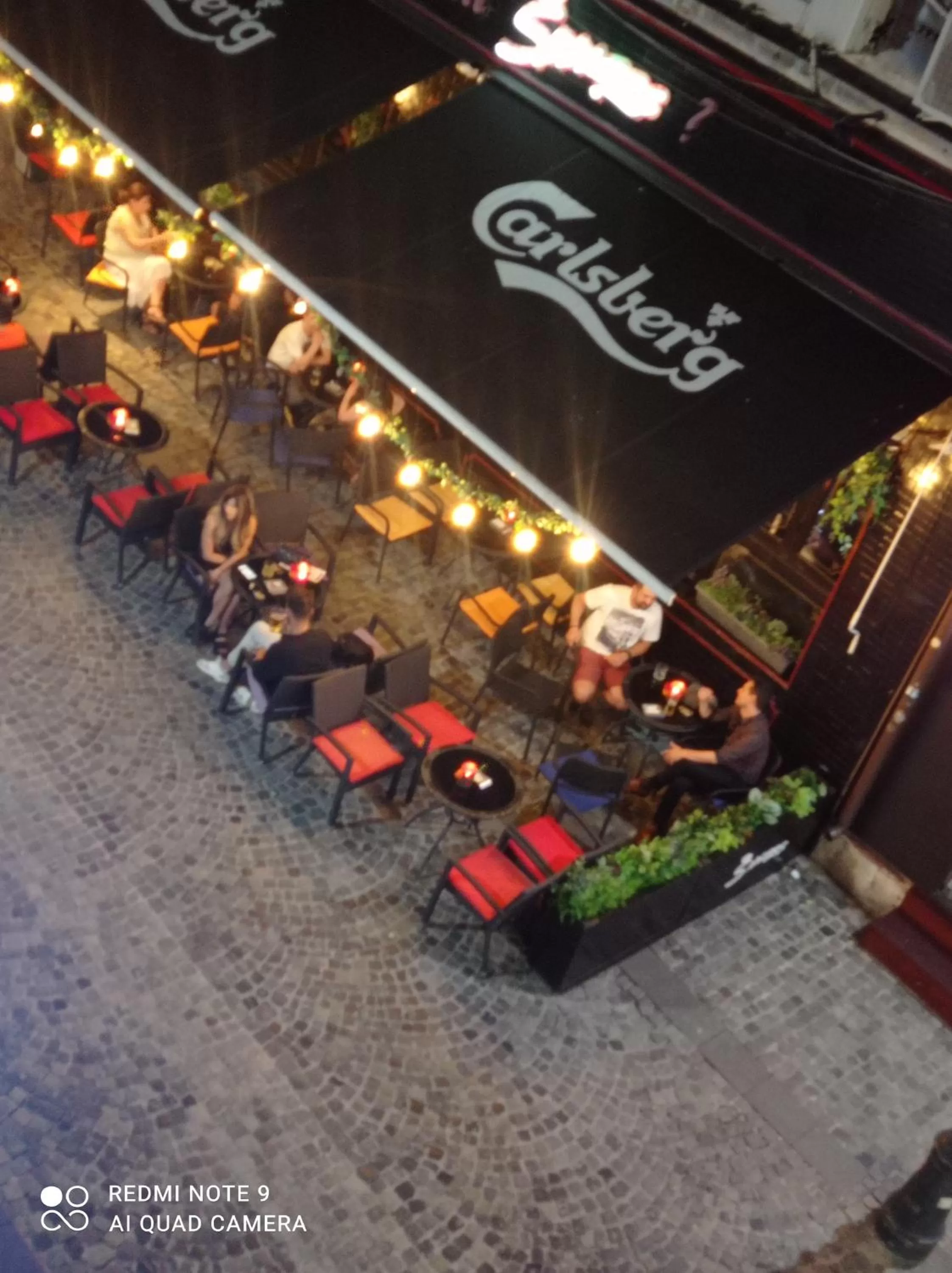 Bird's eye view in New Era Hotel Old Town Party Zone Bucharest- parking with fee nearby - NOT at the hotel !