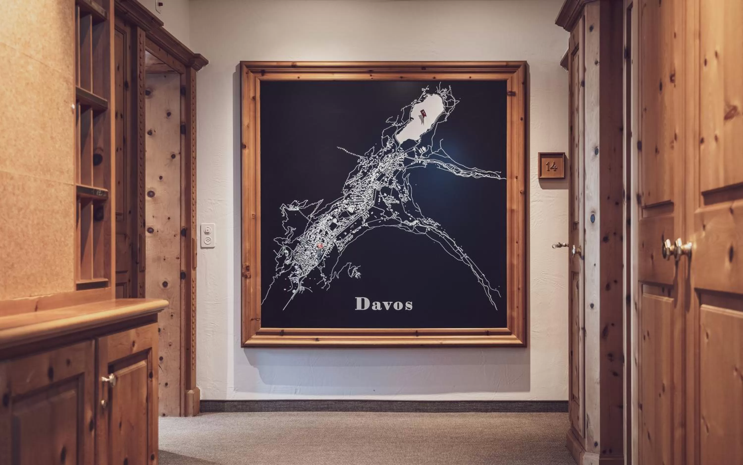 Lobby or reception in Hotel Davoserhof by Mountain Hotels