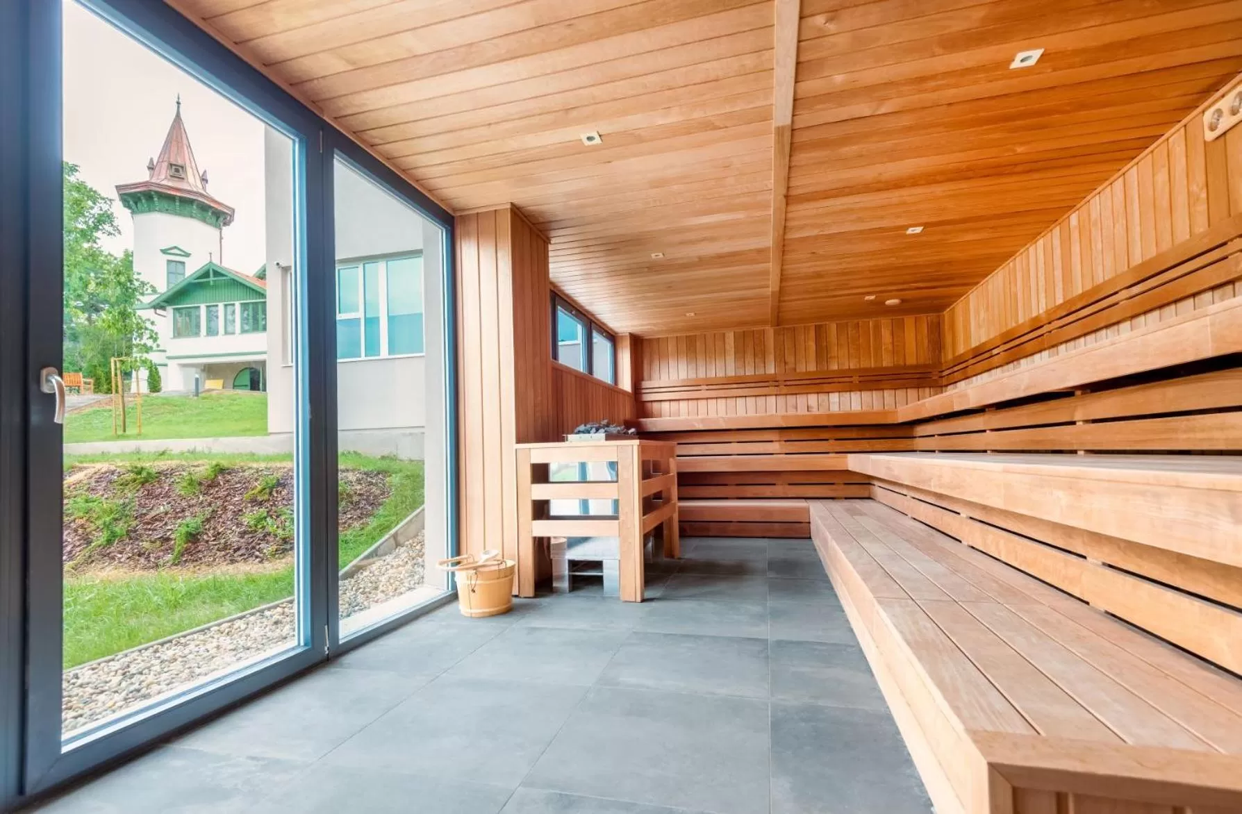 Sauna in Hunguest Hotel Bál Resort