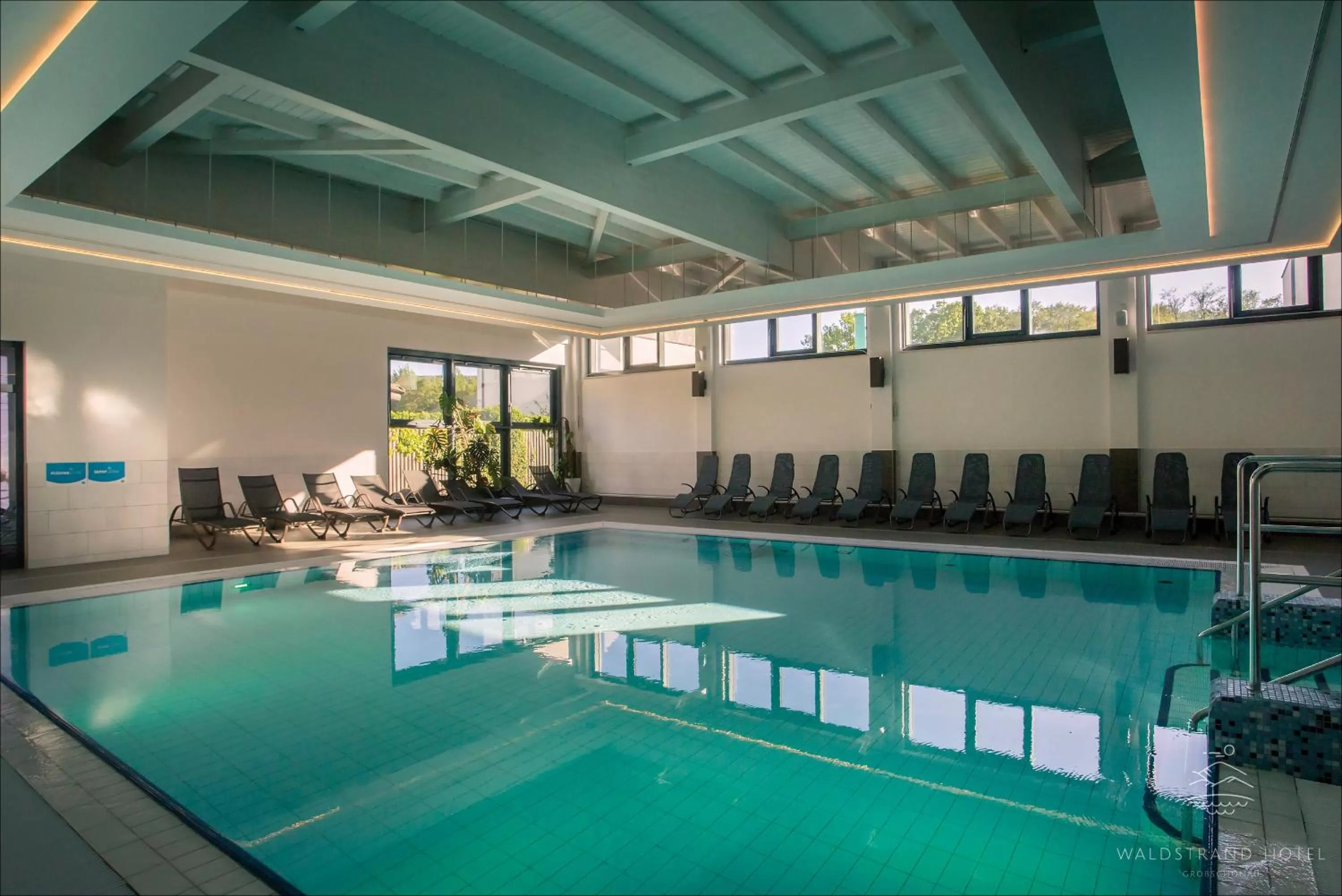 Spa and wellness centre/facilities, Swimming Pool in Waldstrand-Hotel Großschönau