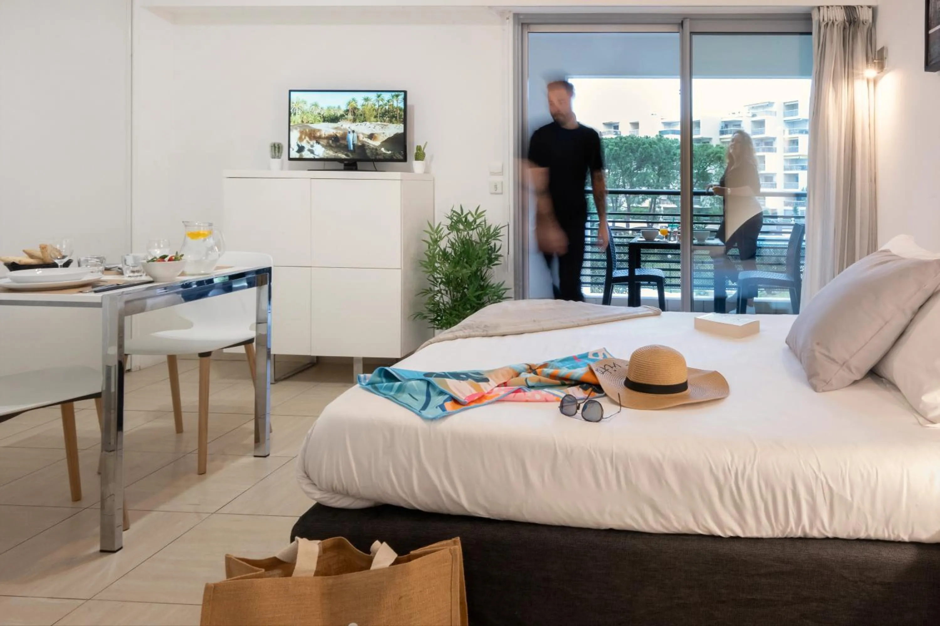 Photo of the whole room, Bed in Nemea Appart Hotel Le Lido Cagnes sur Mer