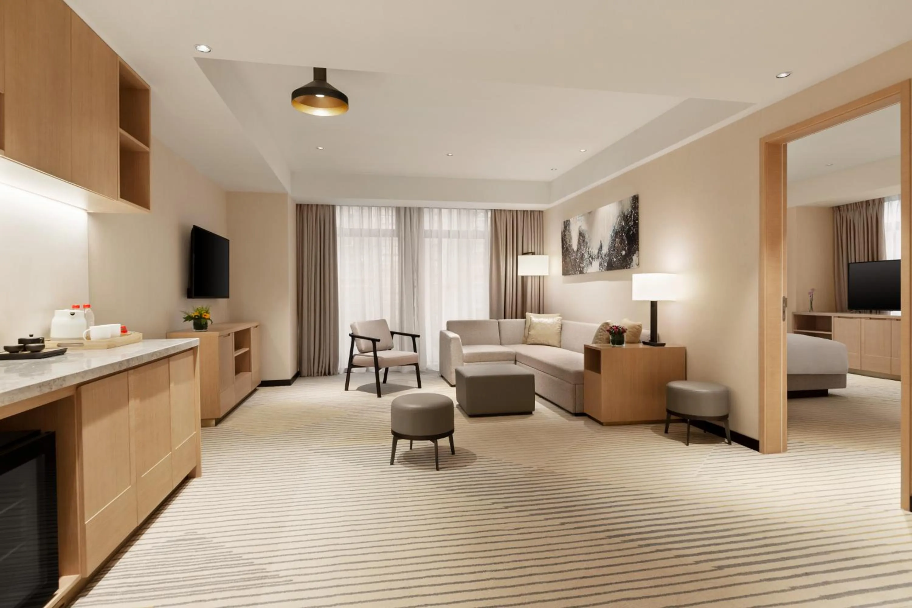 Living room in Hyatt Place Chengdu Pebble Walk