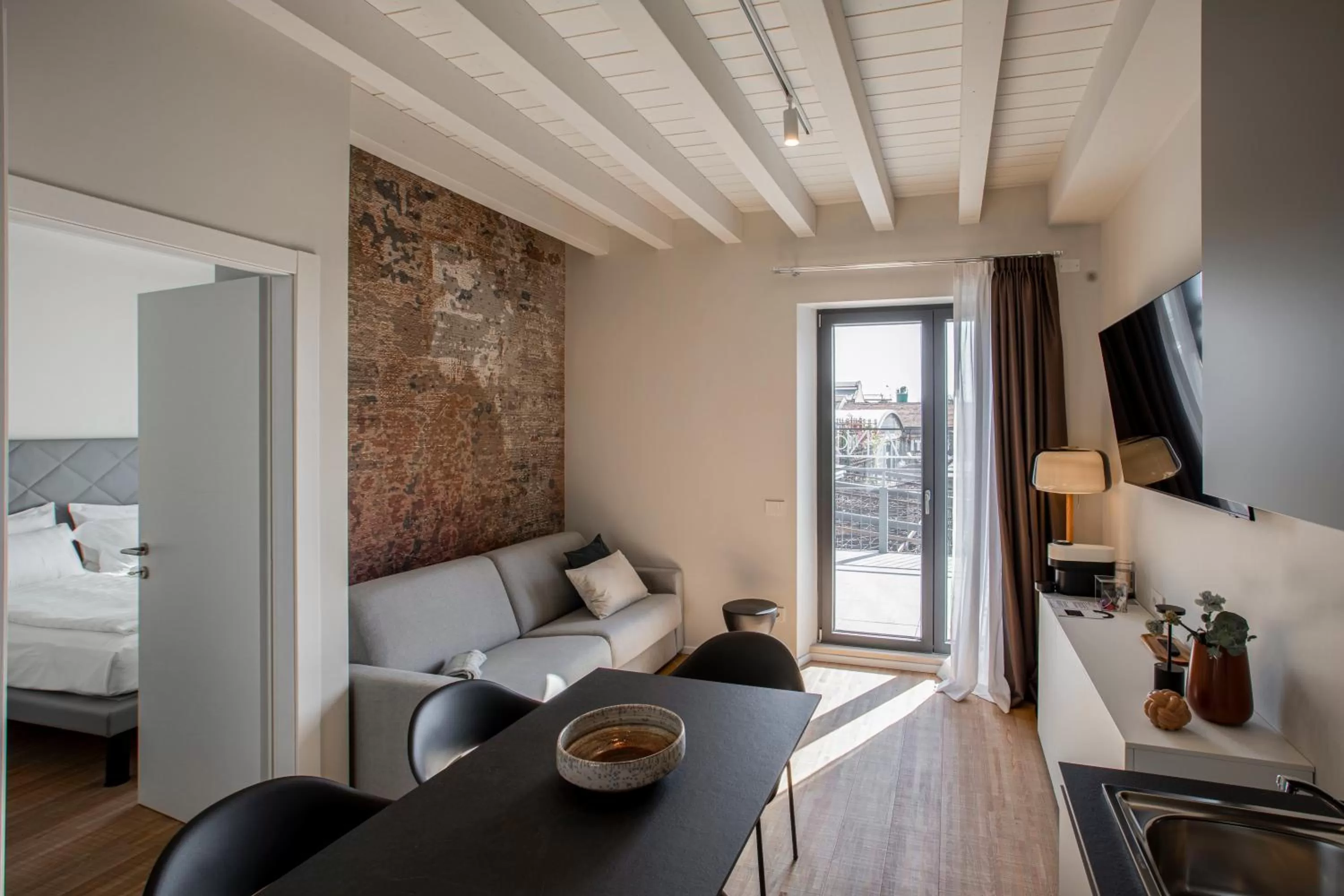 Bed in Ah Villaglori Boutique Apartments