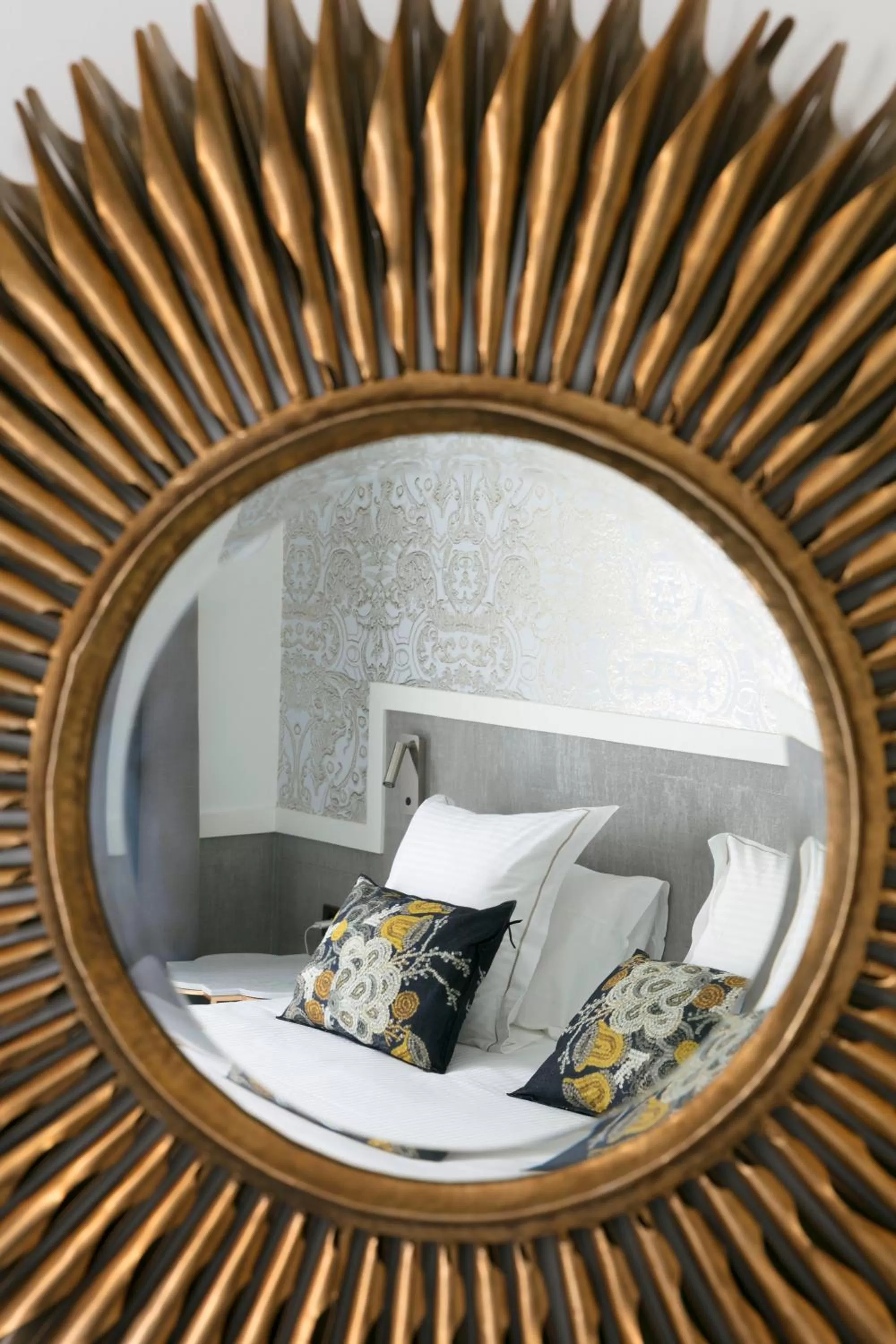 Decorative detail, Bed in Continental Hotel