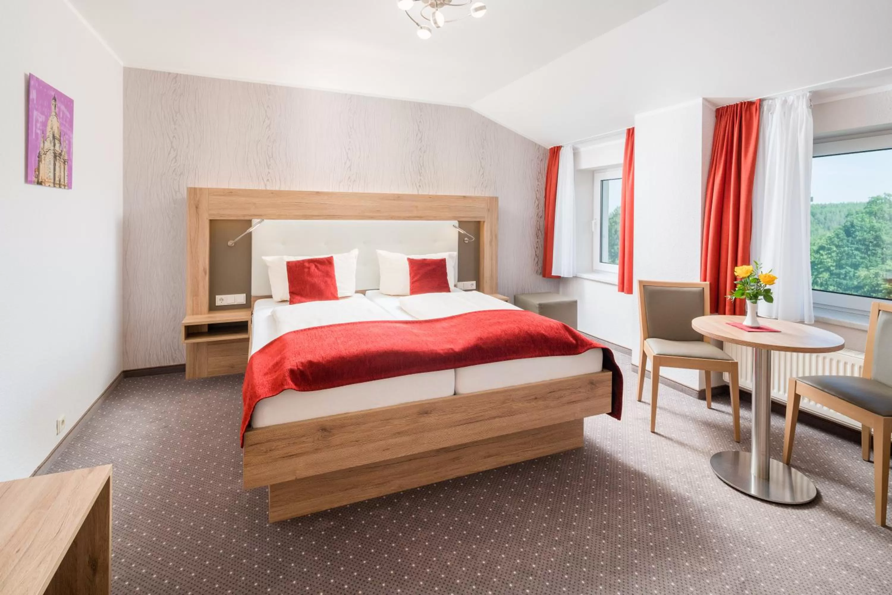 Bed in Hotel Rabennest