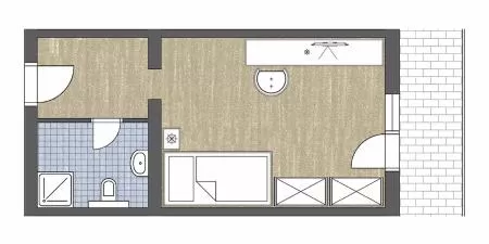 Photo of the whole room in Hotel Seelos