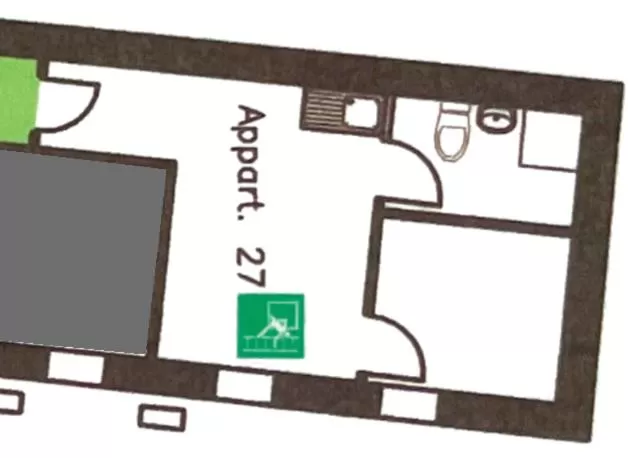 Floor Plan in Saale, Marktplatz Zentrum, Apartmenthaus am Dom von Plant Room