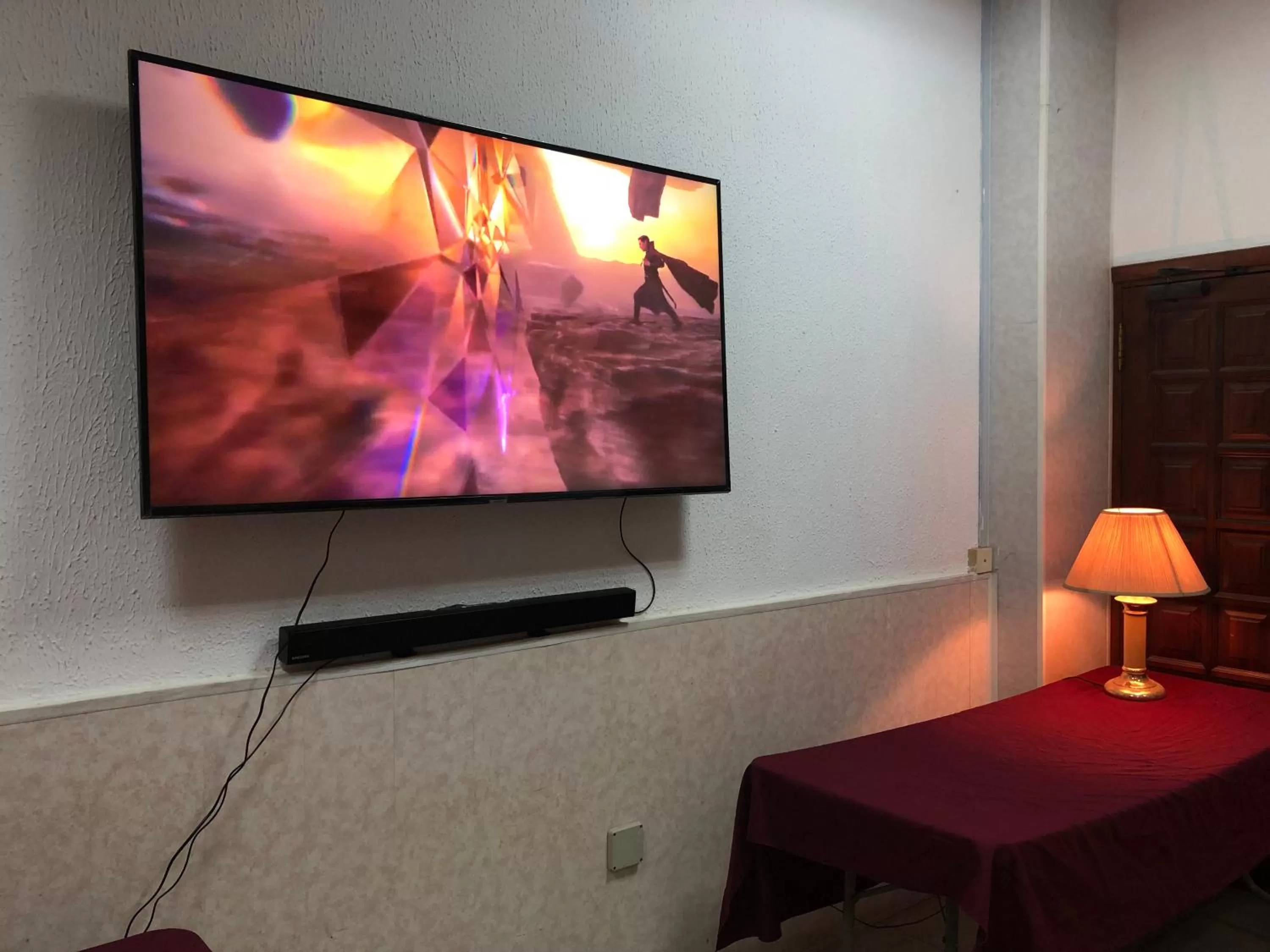 TV/Entertainment Center in Maple Leaf Korean Hotel