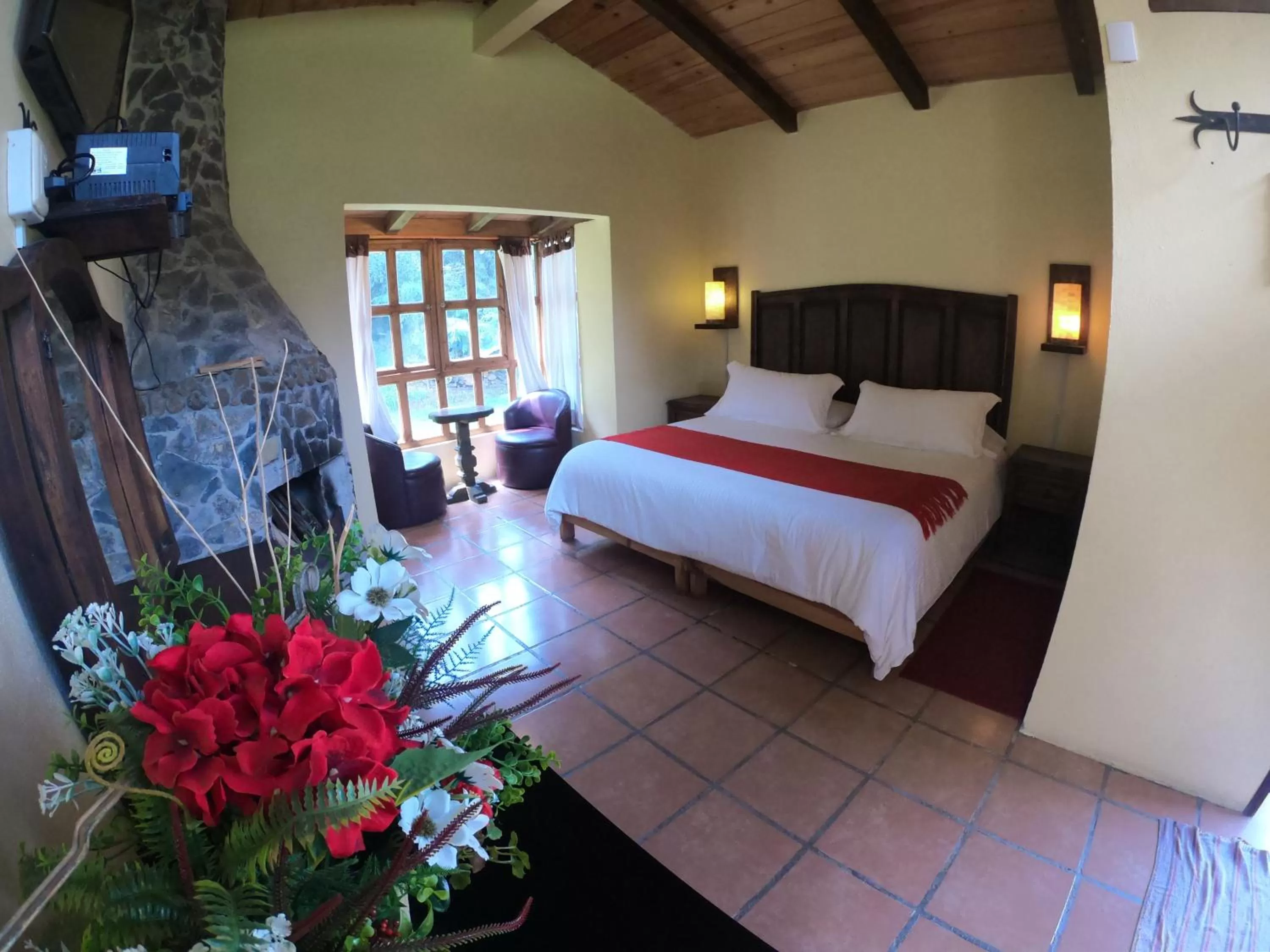 Bed in Cabañas La Cascada