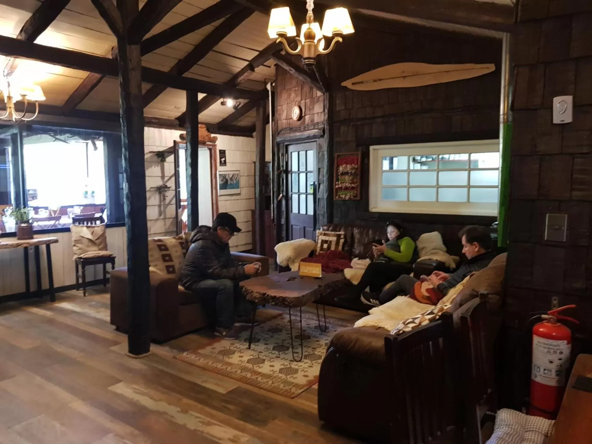 People in The Patagonian Lodge