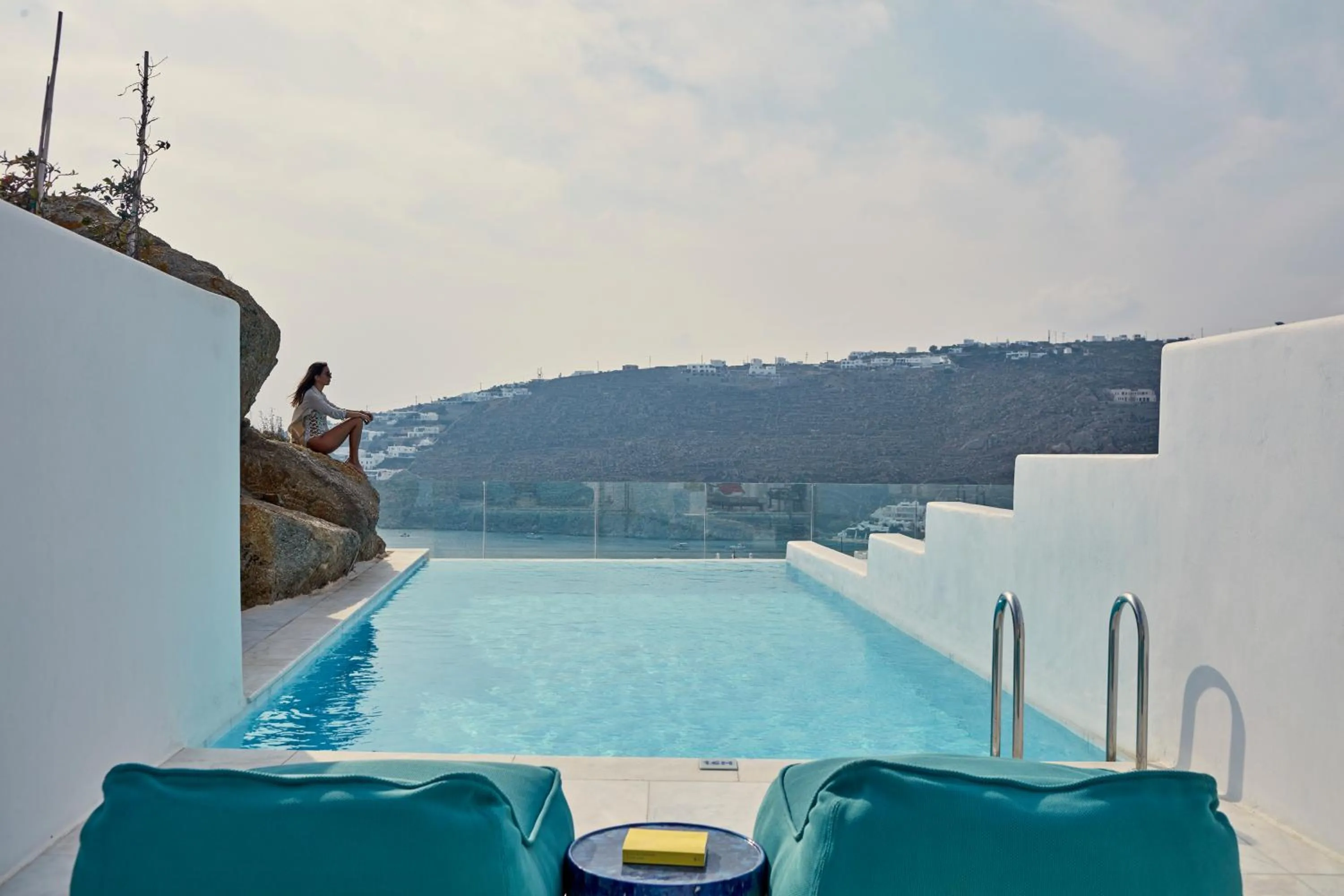 Swimming pool in Myconian Ambassador Relais & Chateaux