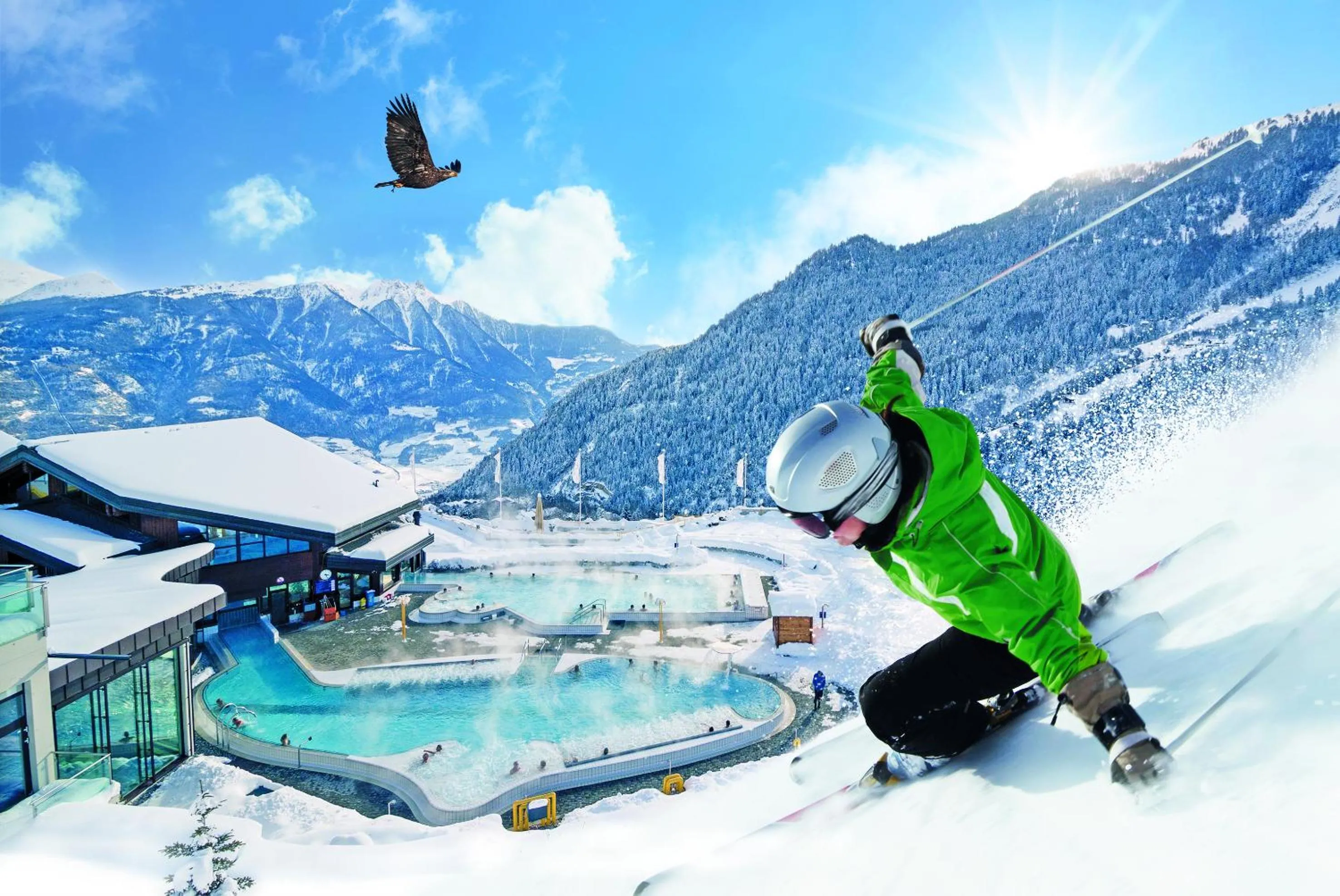 Winter in Hôtel Les Bains d'Ovronnaz