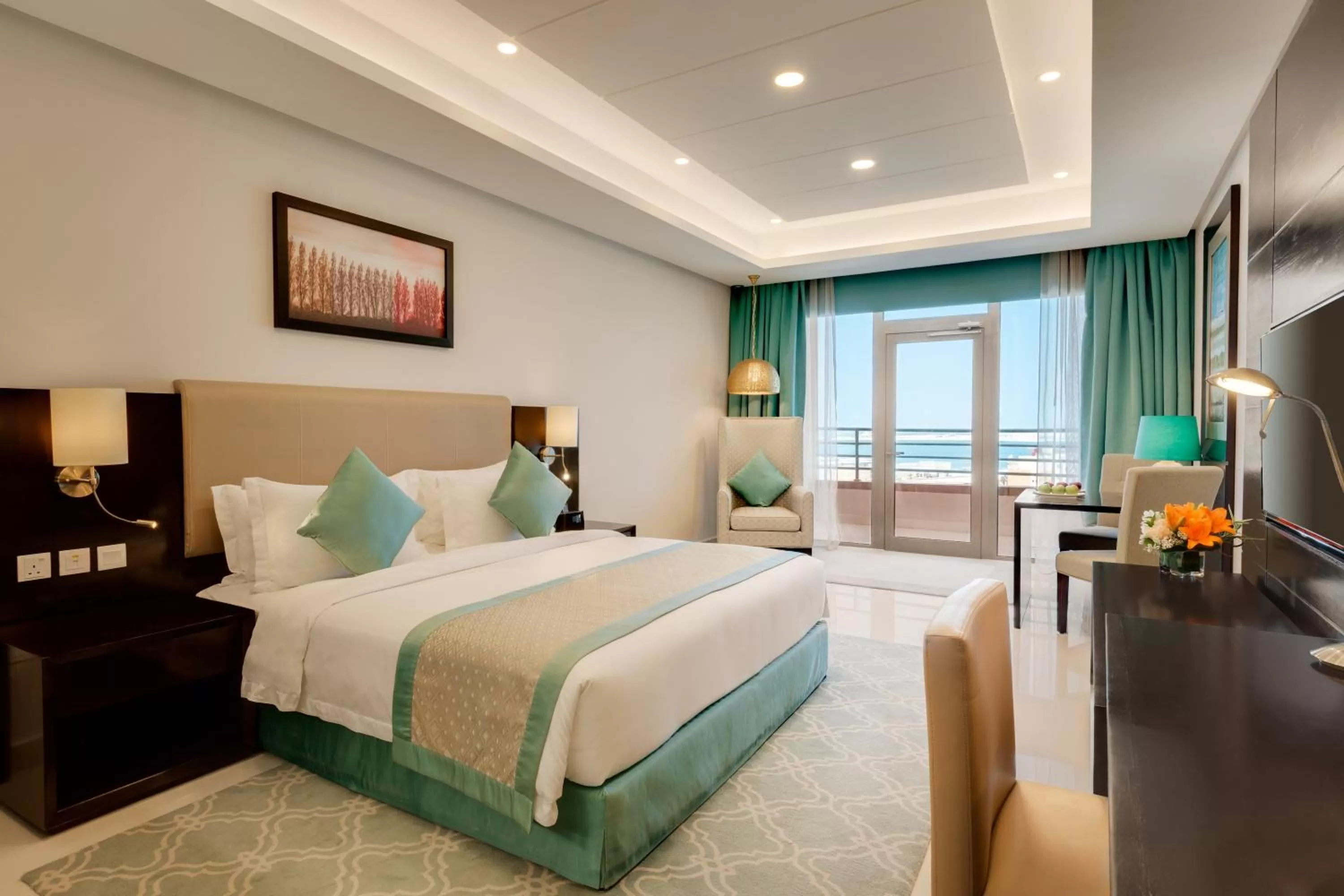 Bedroom, Bed in Ramada Hotel and Suites Amwaj Islands