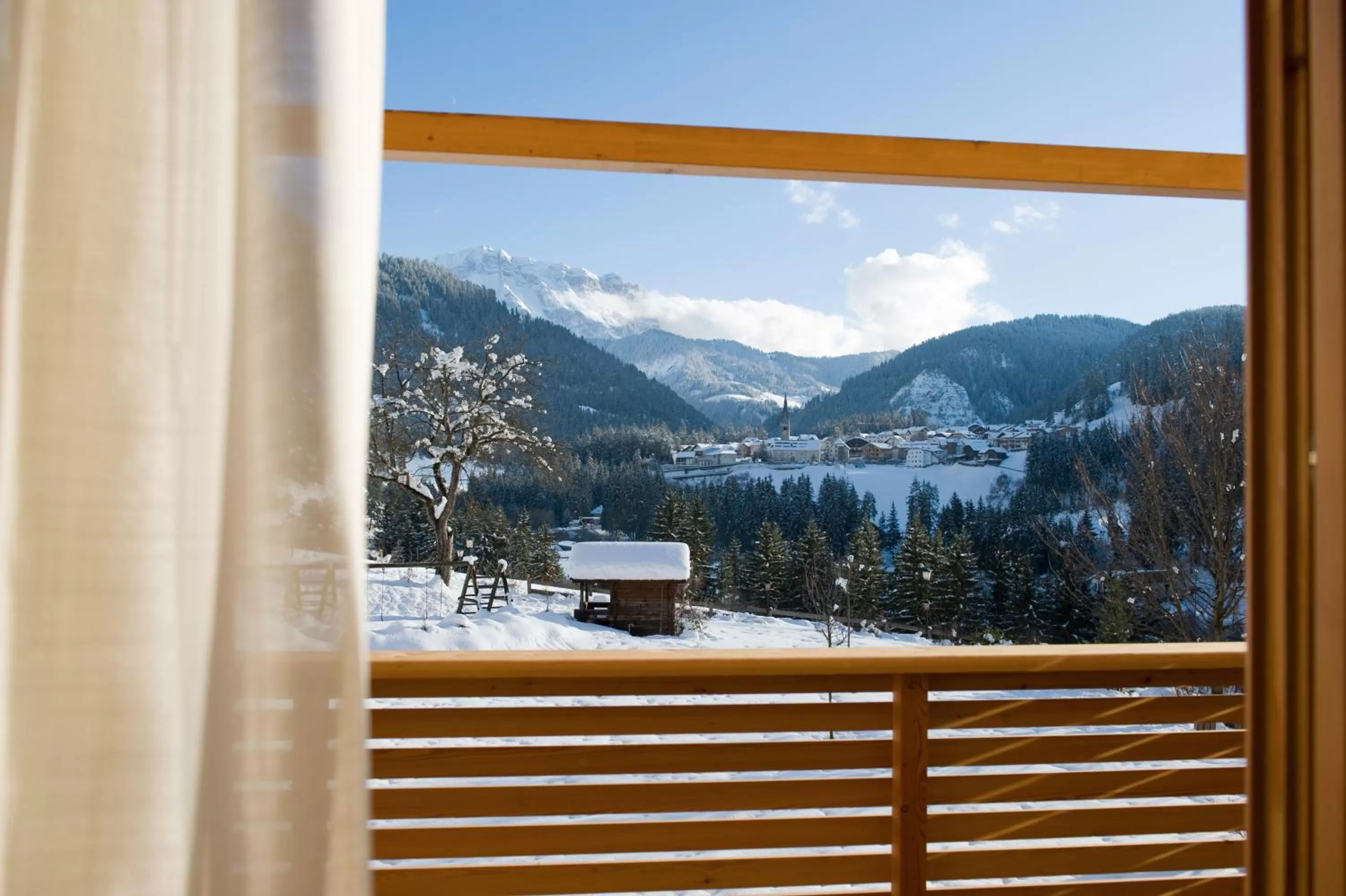 Balcony/Terrace, Mountain View in Hotel Ostaria Posta