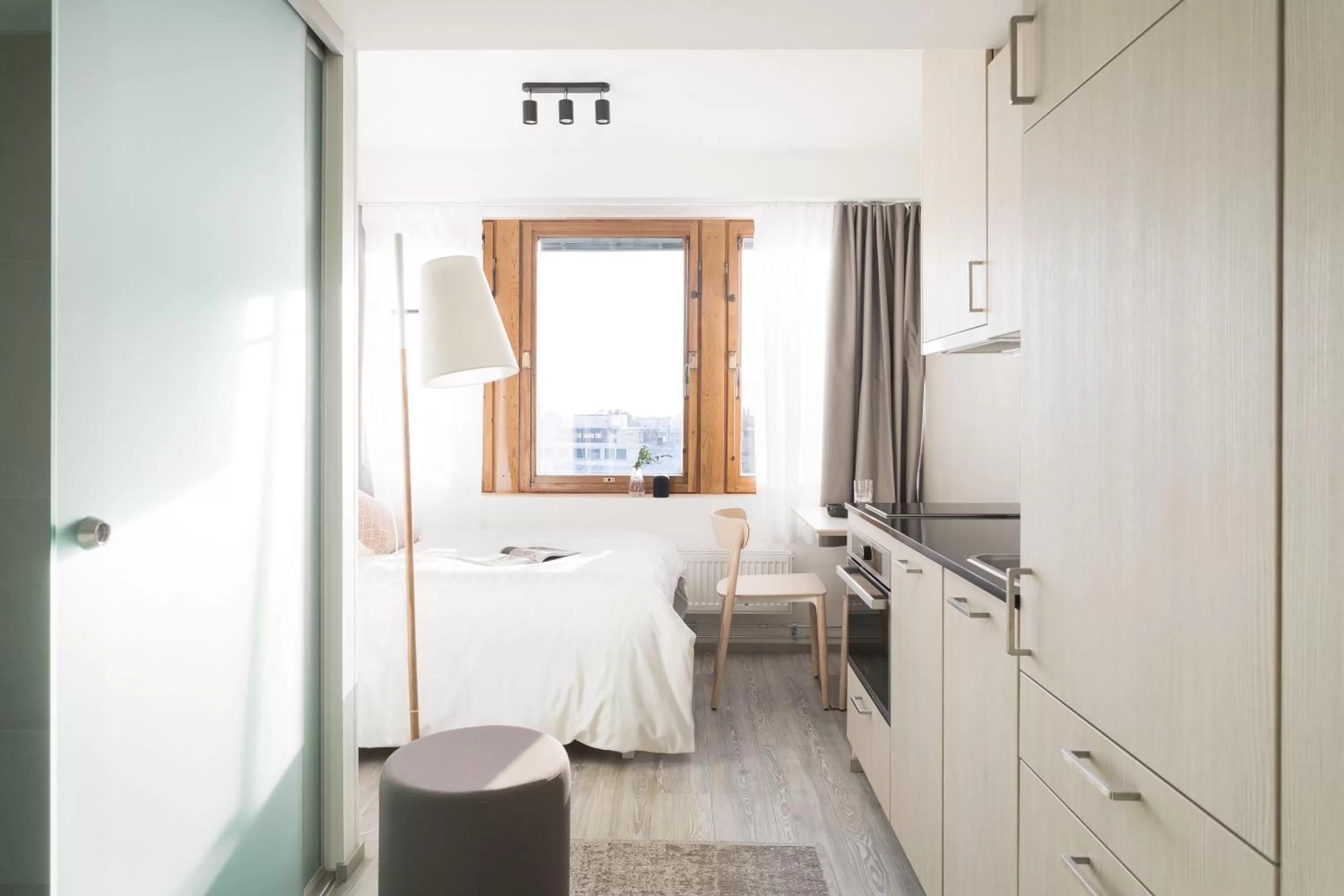 Kitchen or kitchenette, Bed in Noli Sörnäinen