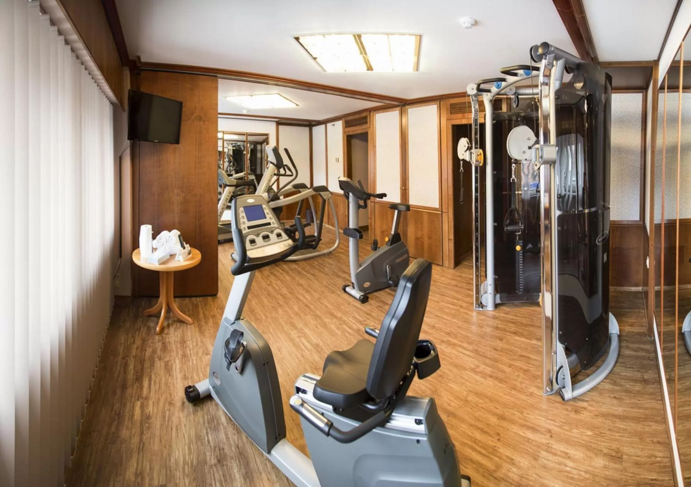Fitness centre/facilities in Radisson Blu Hotel Cottbus