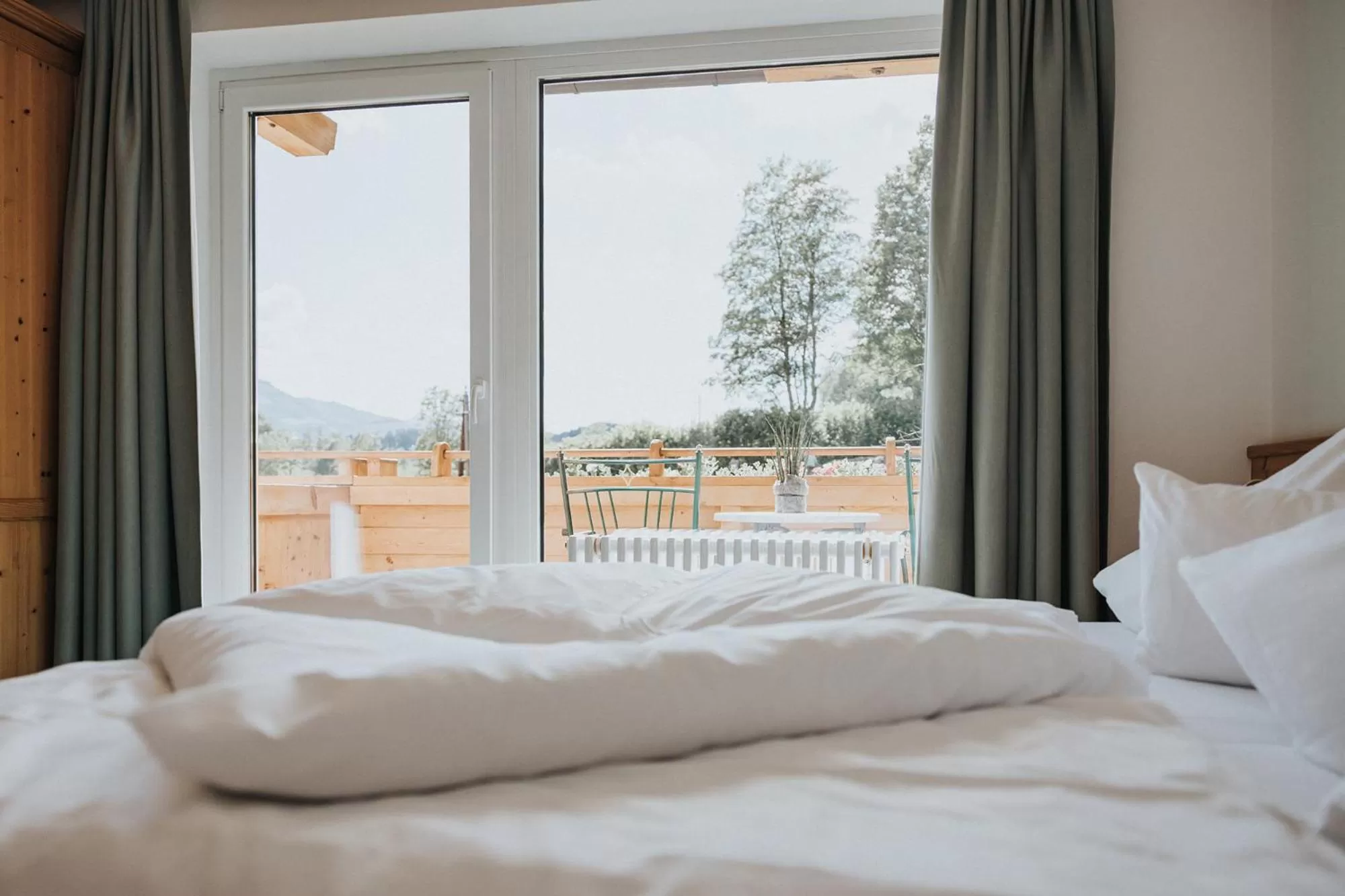 Bed in Hotel Silberfux