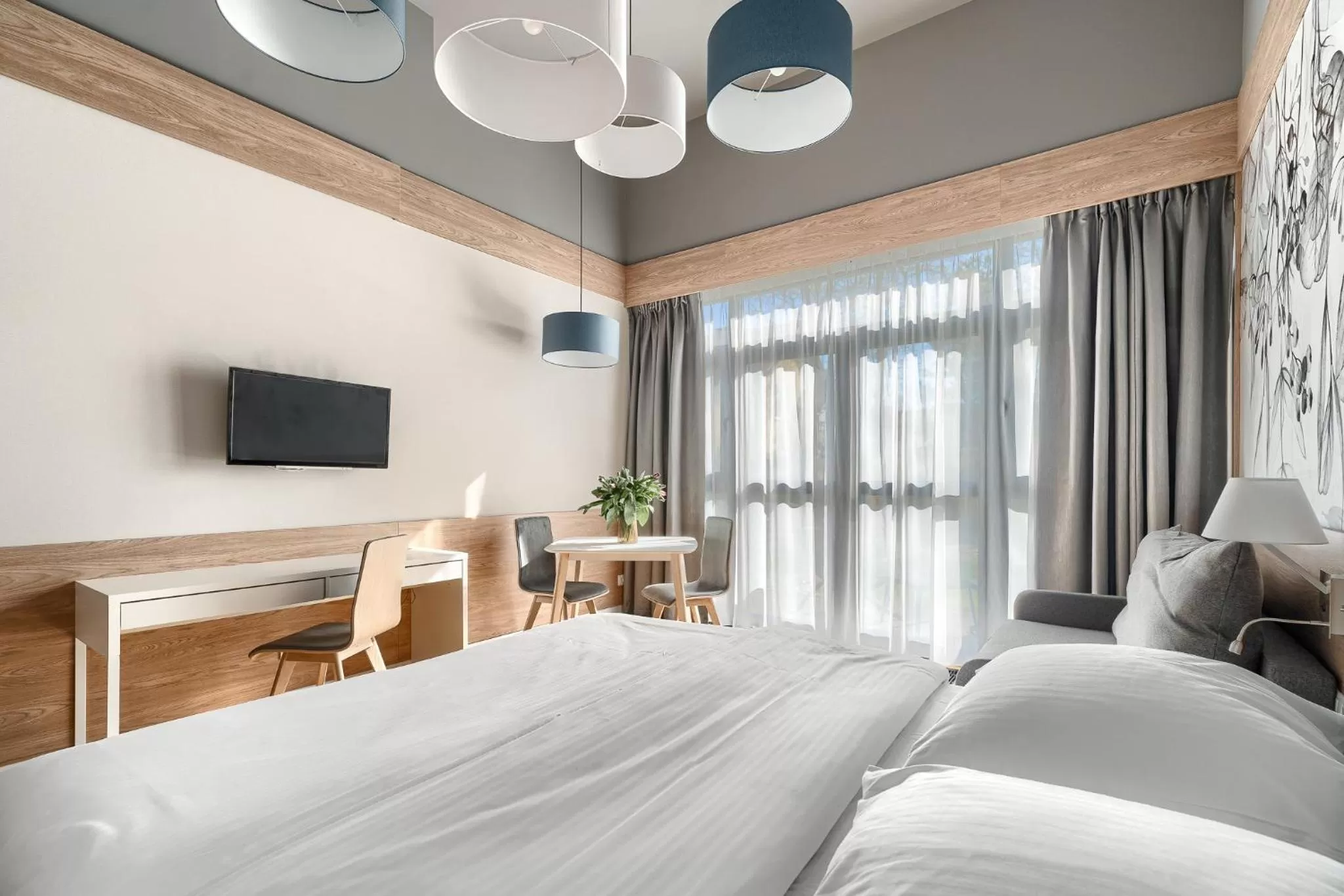 Communal lounge/ TV room, TV/Entertainment Center in Dune Resort Mielno - A