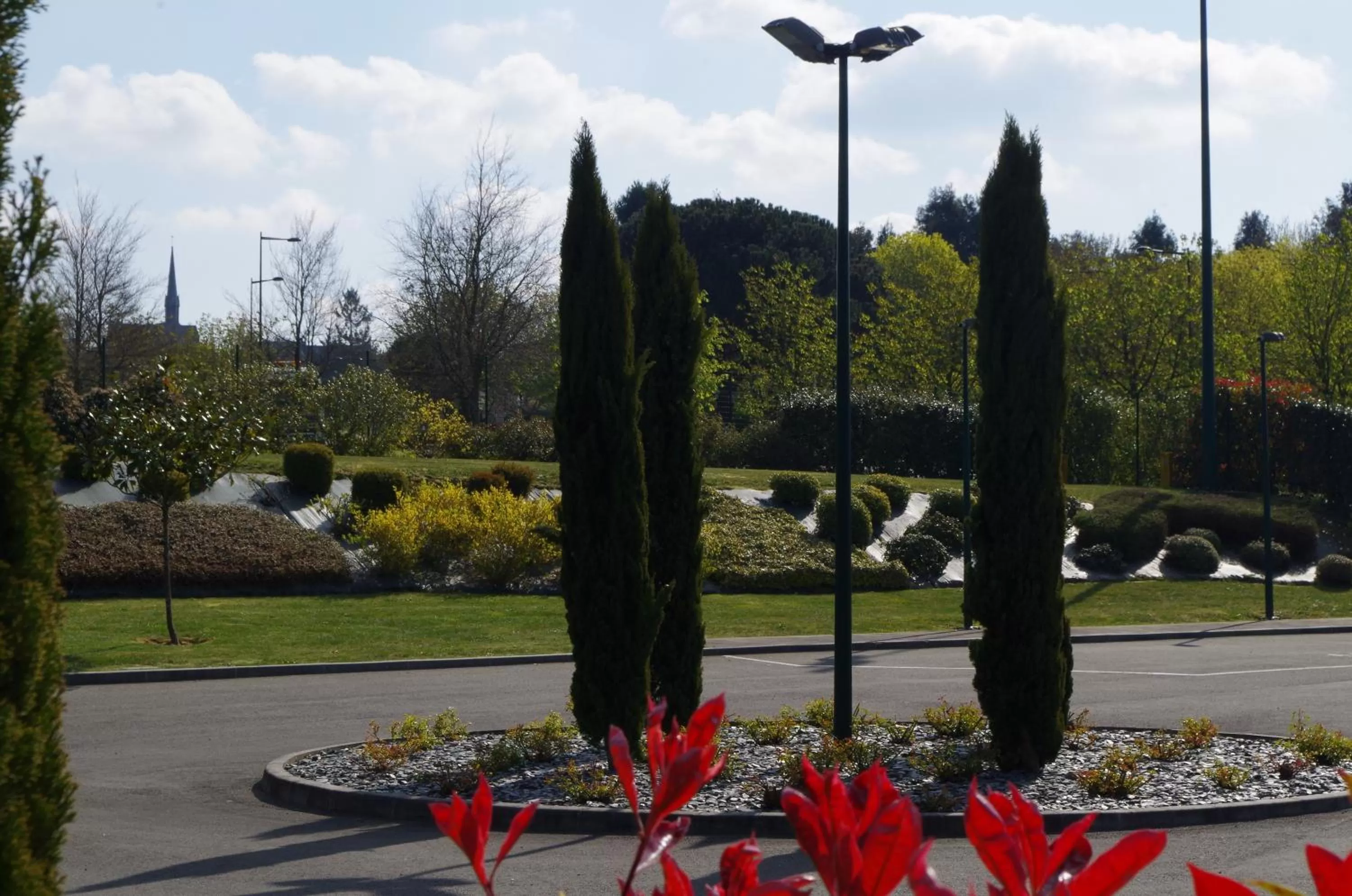 Parking in Hôtel Restaurant Bel Air Crevin - Axe Rennes Nantes