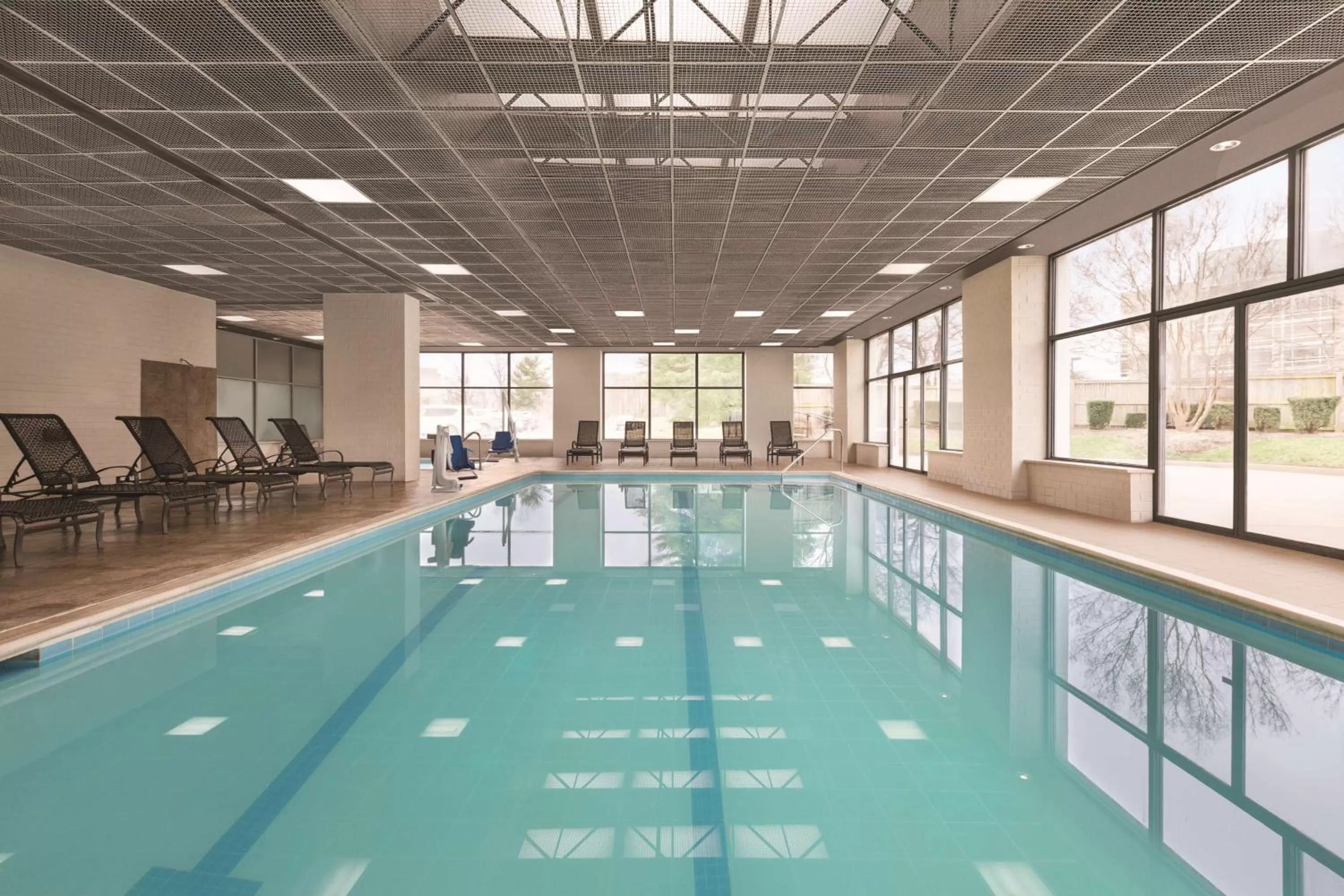 Pool view in Embassy Suites by Hilton Baltimore at BWI Airport