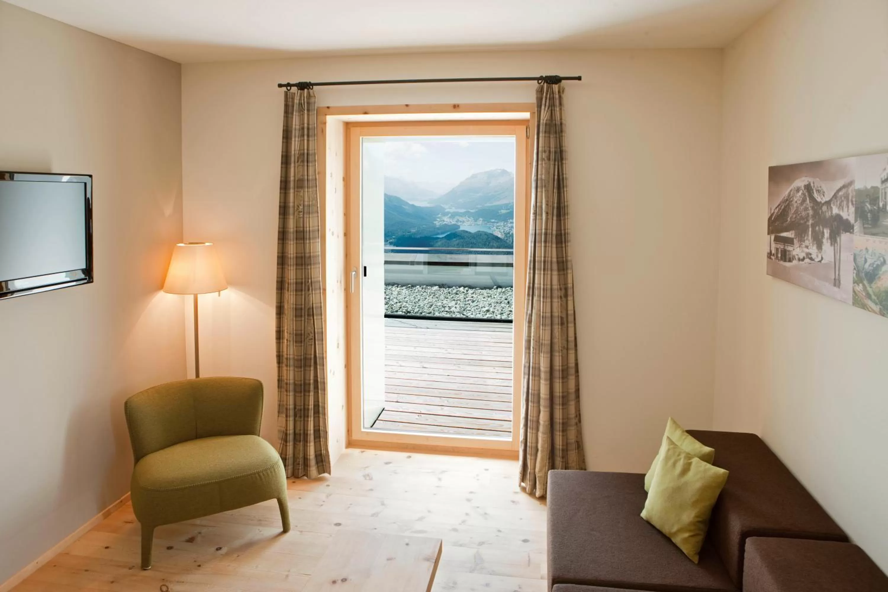 View (from property/room) in Romantik Hotel Muottas Muragl