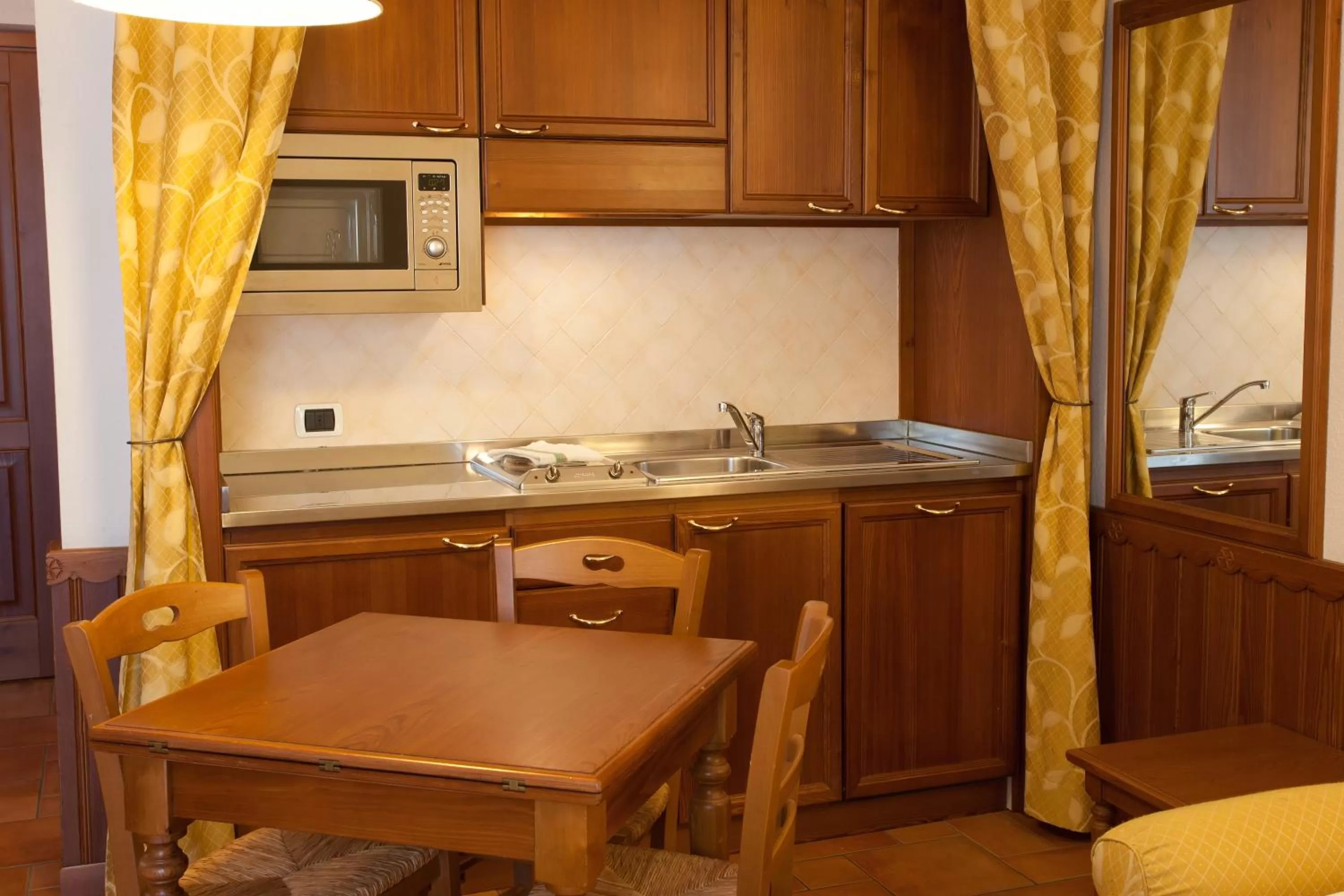 Kitchen or kitchenette in Residence Le Grand Chalet