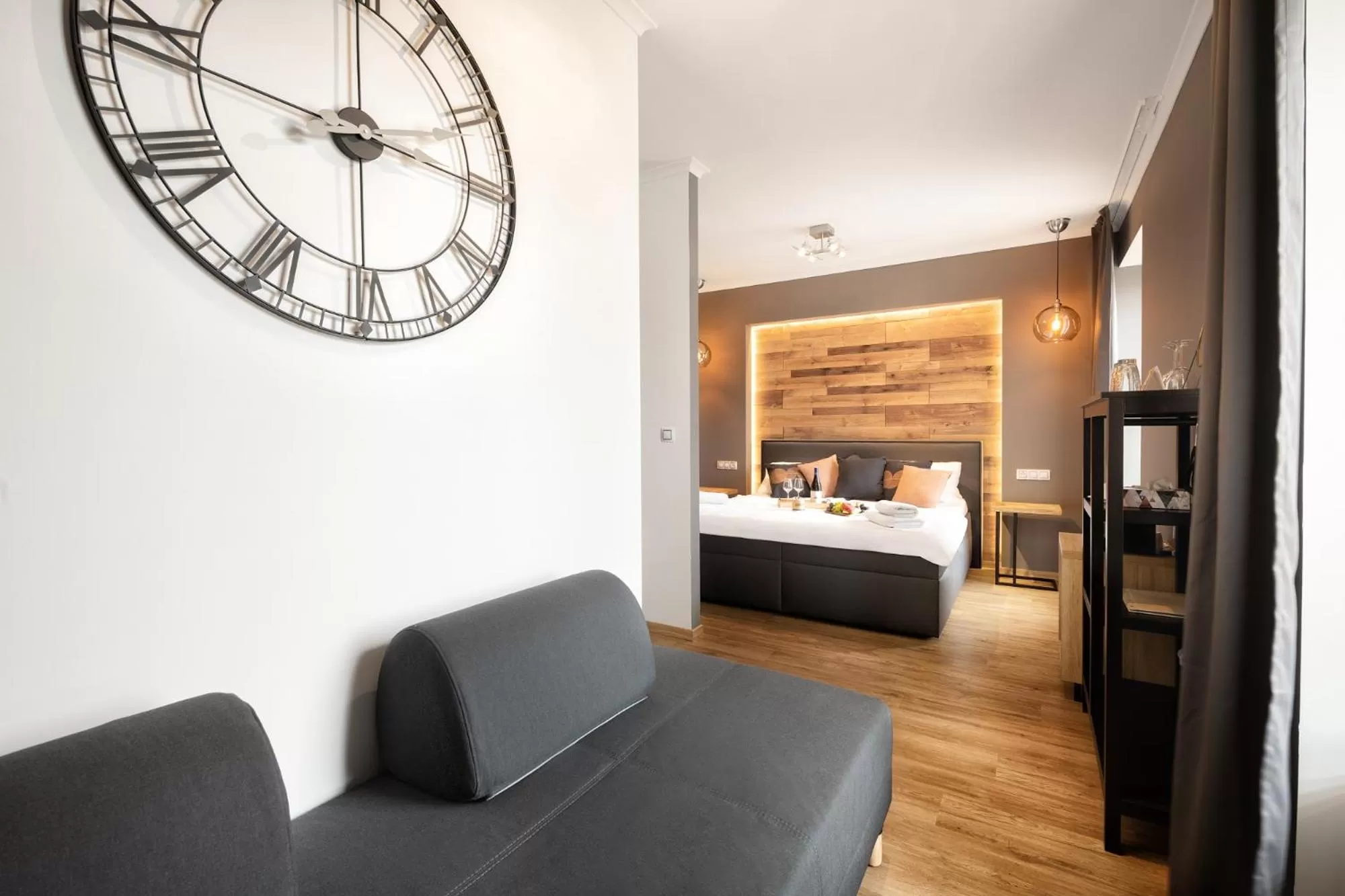 Living room, Bed in Wine & Wellness hotel Besední dům