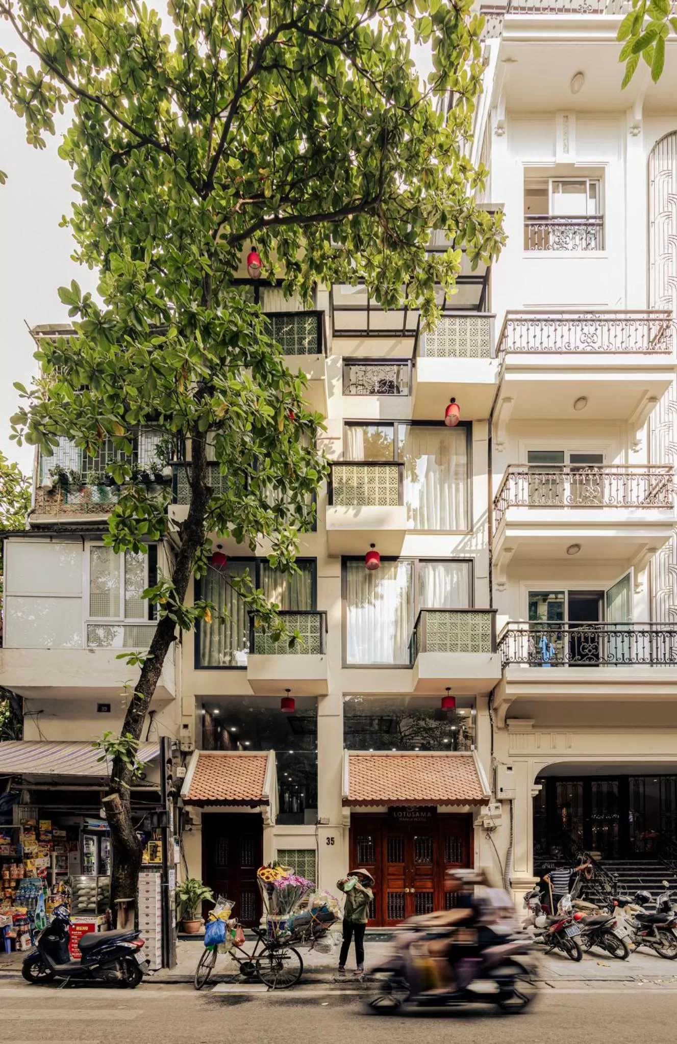 Facade/entrance in The Lotus Aman Hotel