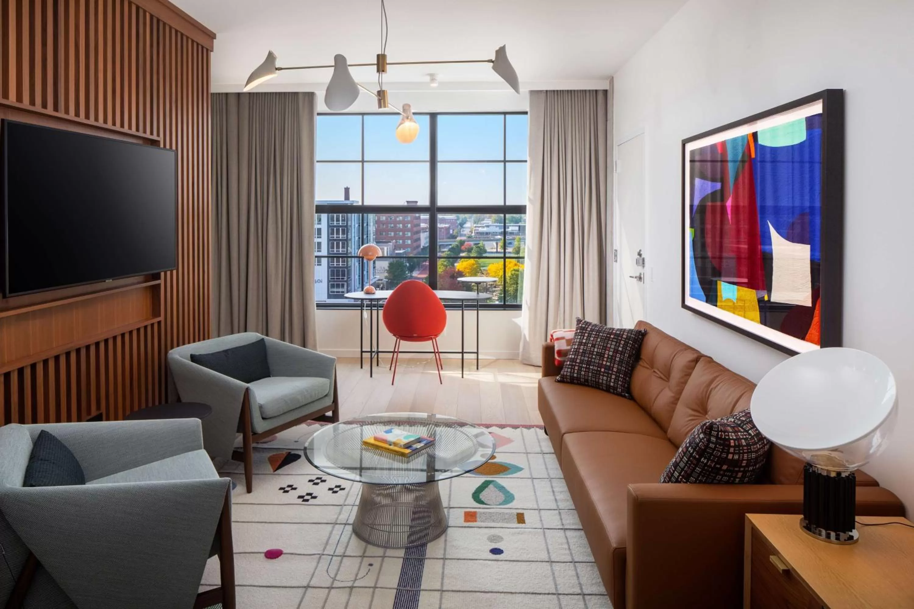 Living room in Canopy By Hilton Grand Rapids Downtown