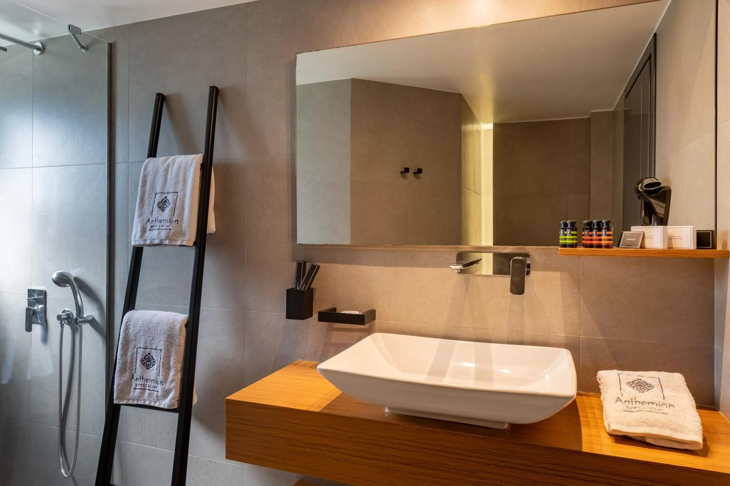 Shower in Anthemion Suites and Villas