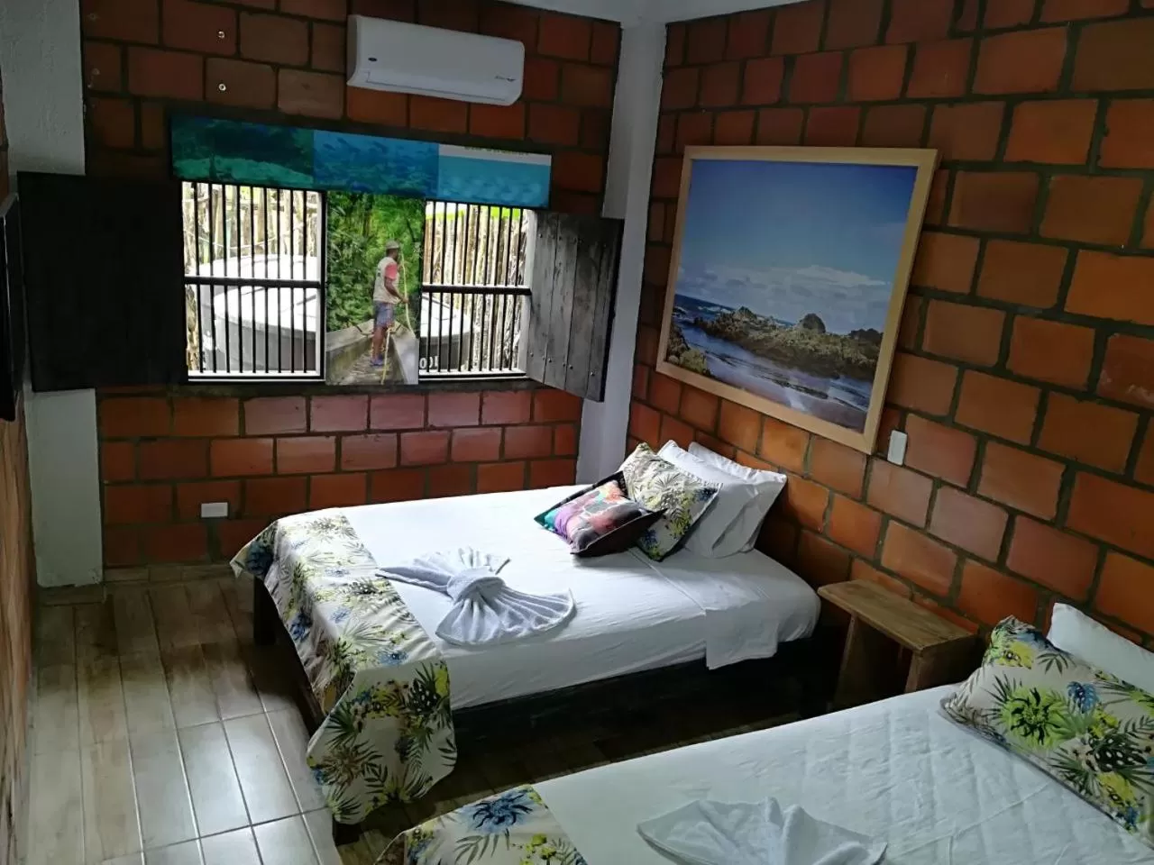 Bed in Hotel Acuali Nuqui