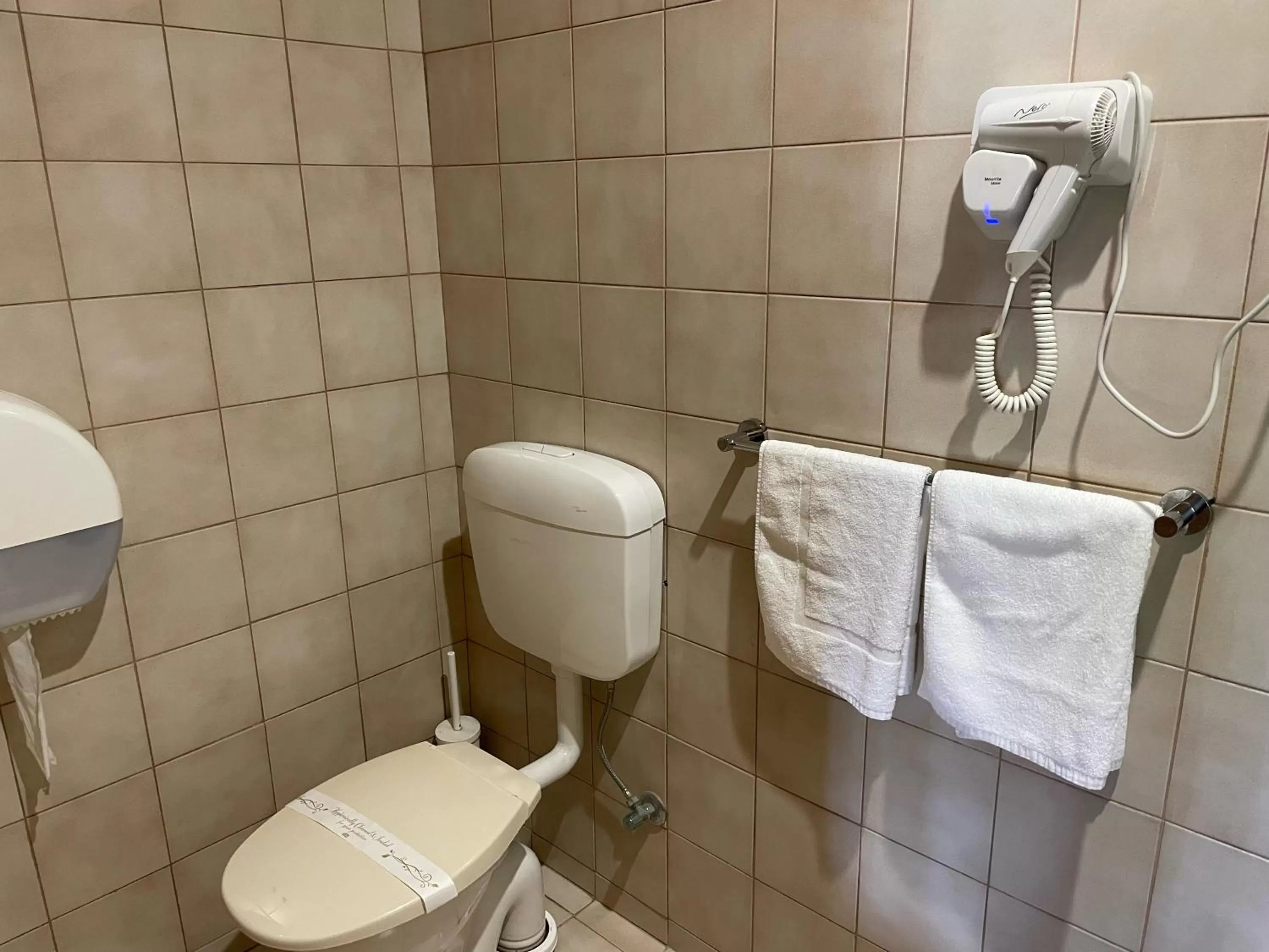 Toilet in Pavlos Motel