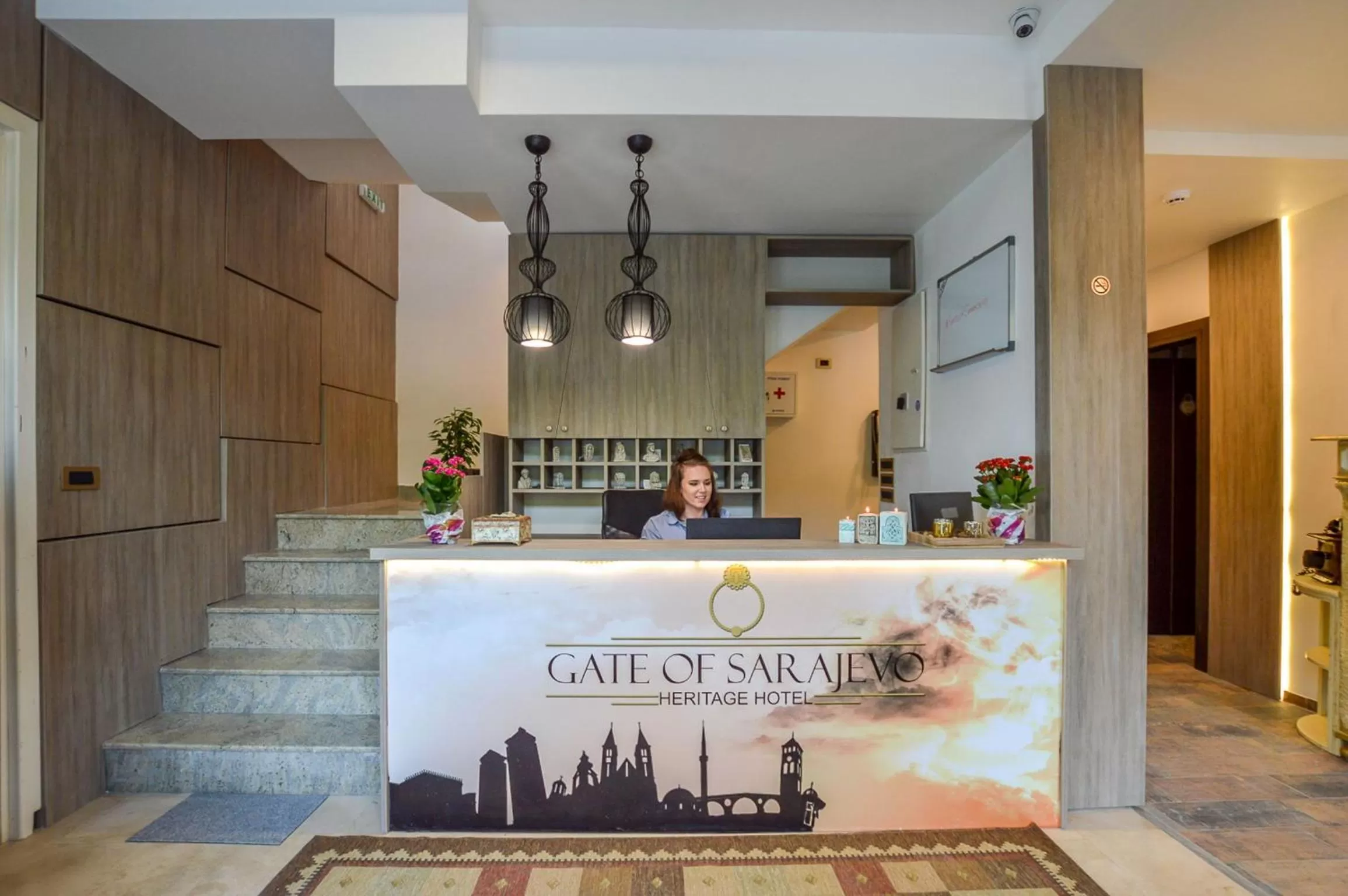 Staff in Heritage Hotel Gate of Sarajevo