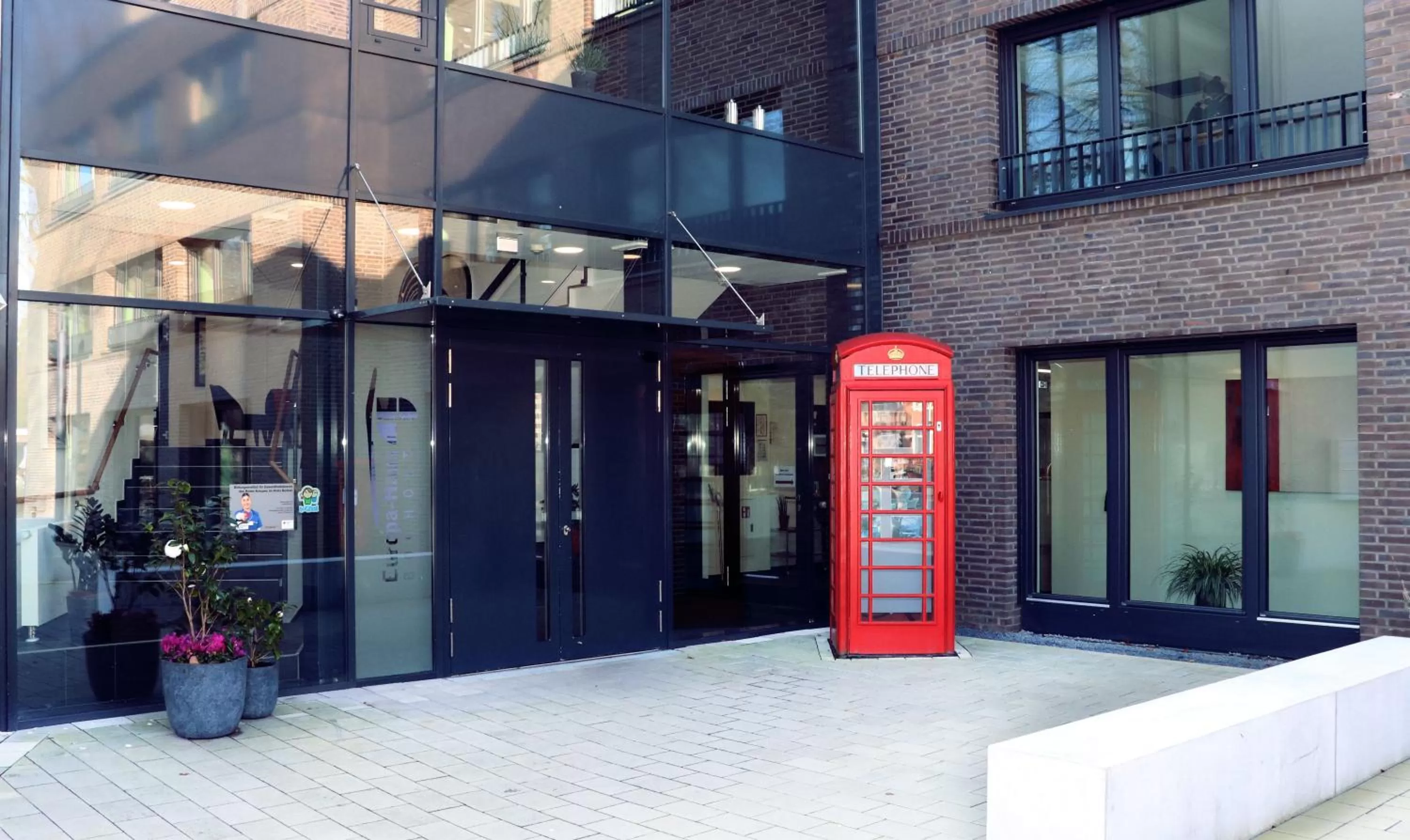 Facade/entrance in Europa-Haus-Bocholt - Bett & Bike