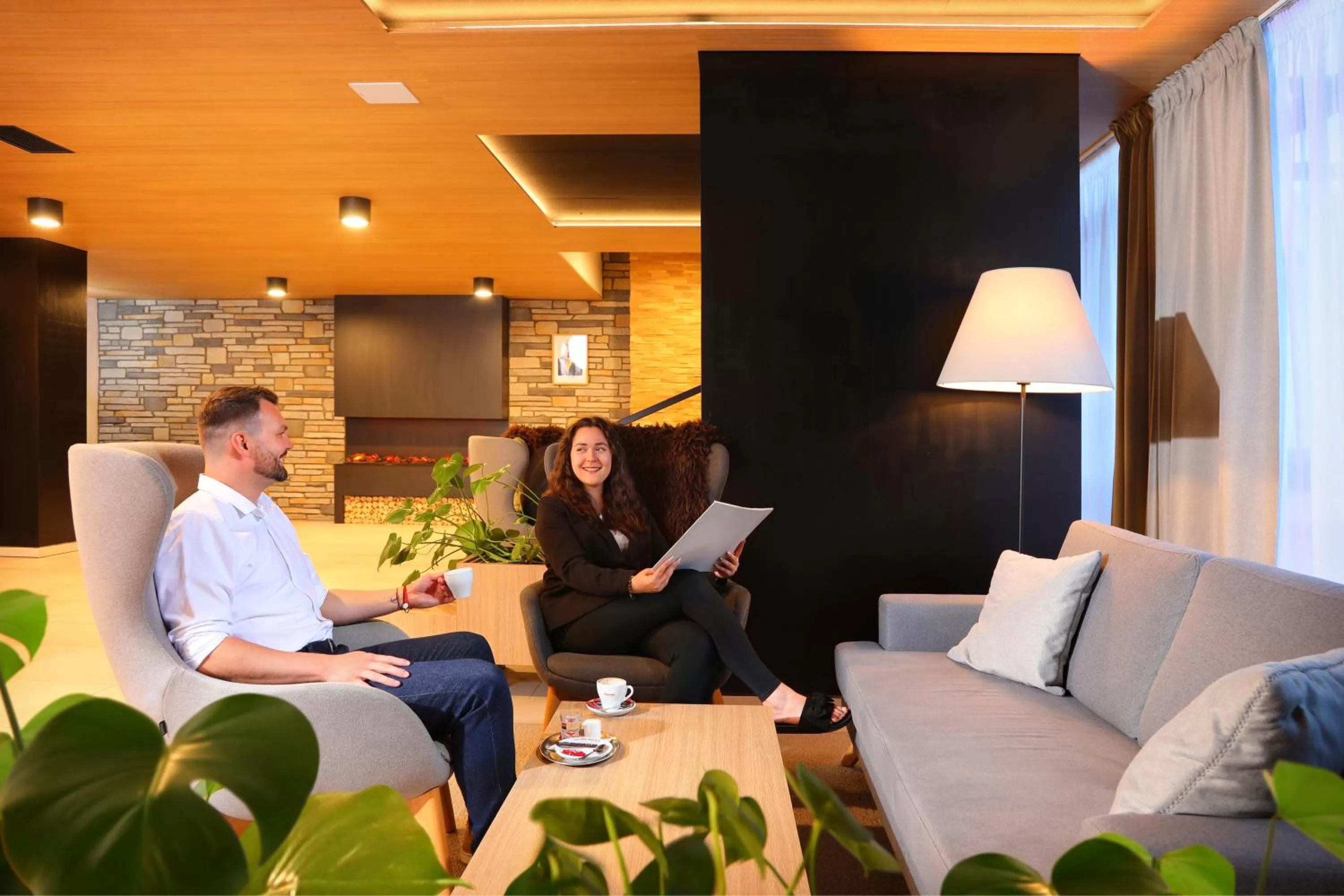 Lobby or reception in Wellness Hotel Svornost