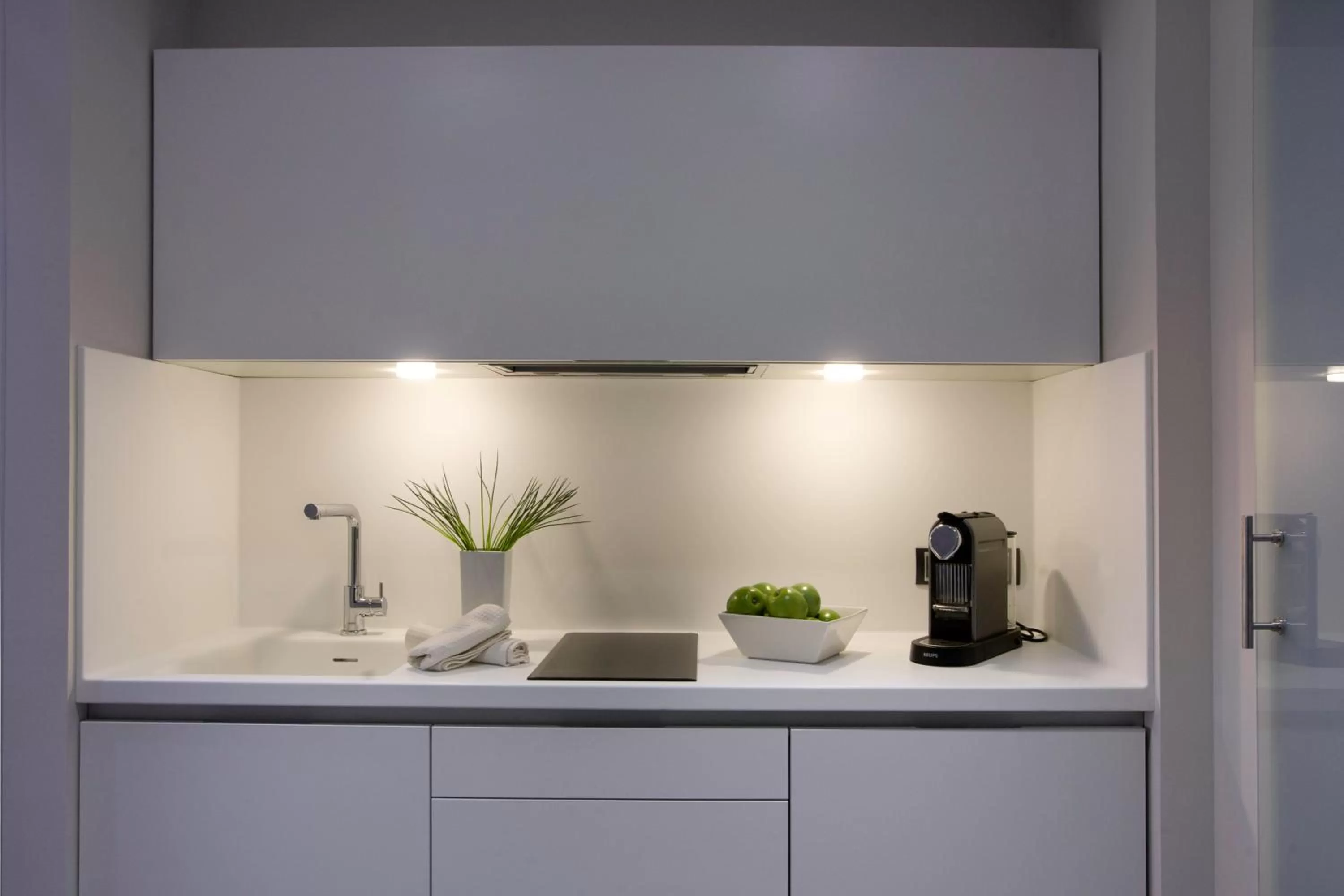 Kitchen or kitchenette in Salamanca Suite Studios