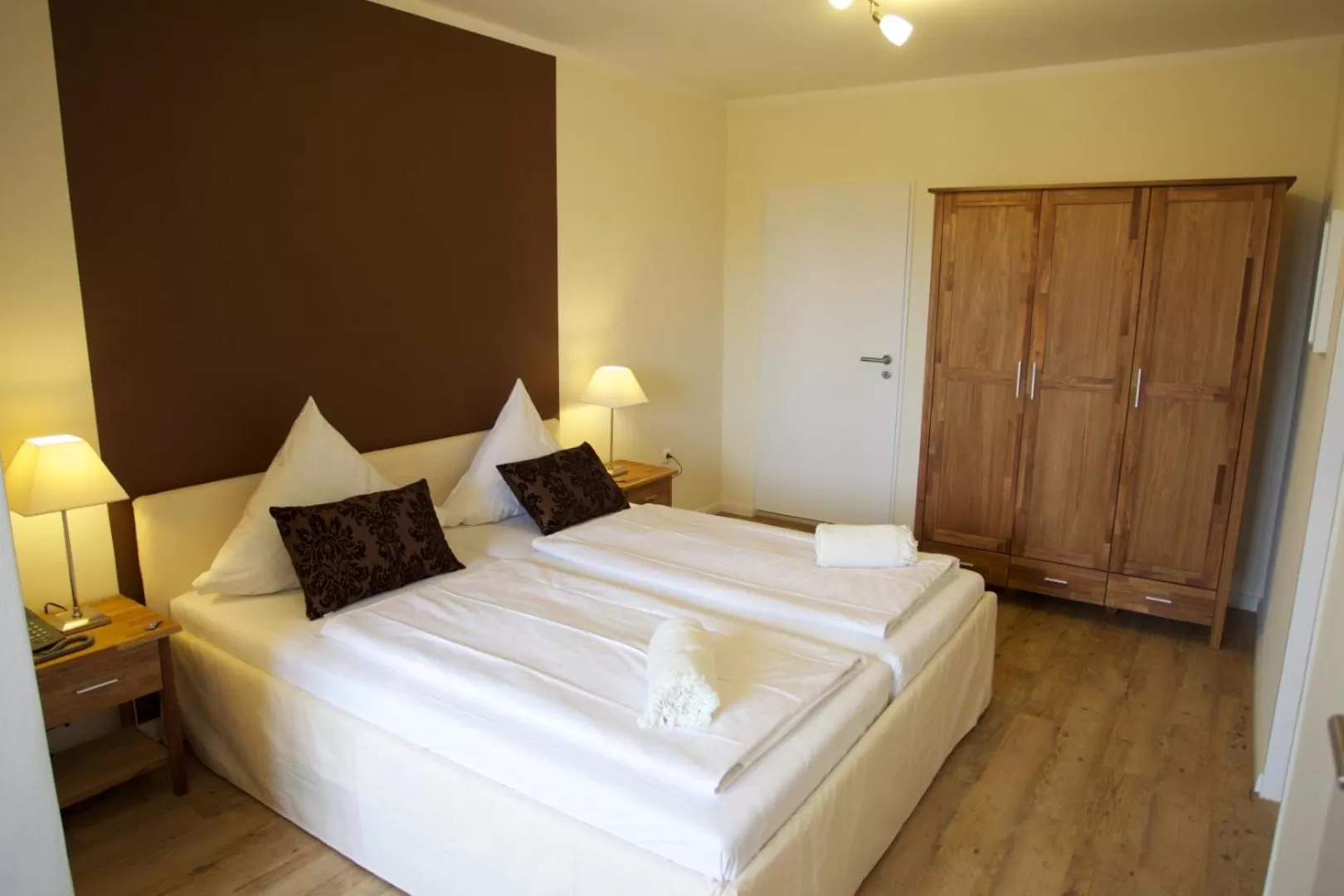 Bed in Das Frühstückshotel Sankt Peter-Ording